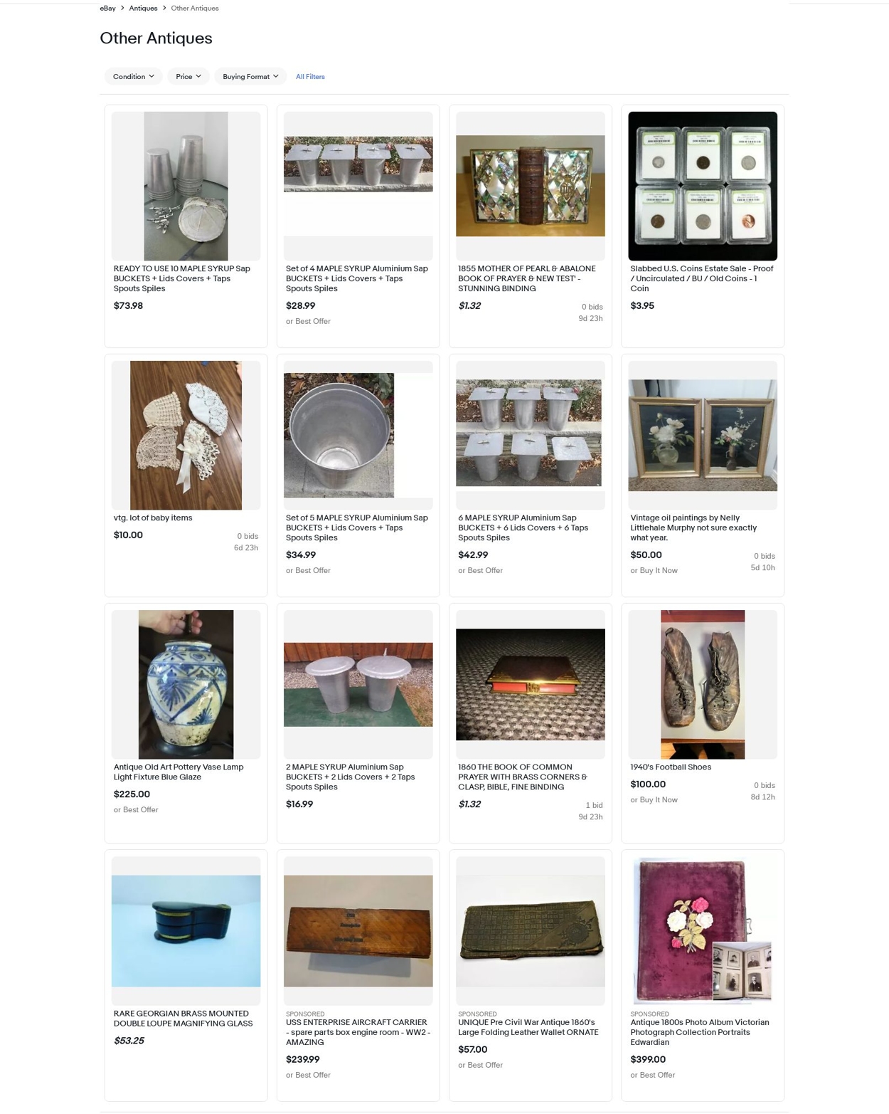 Catalogue eBay from 03/04/2022