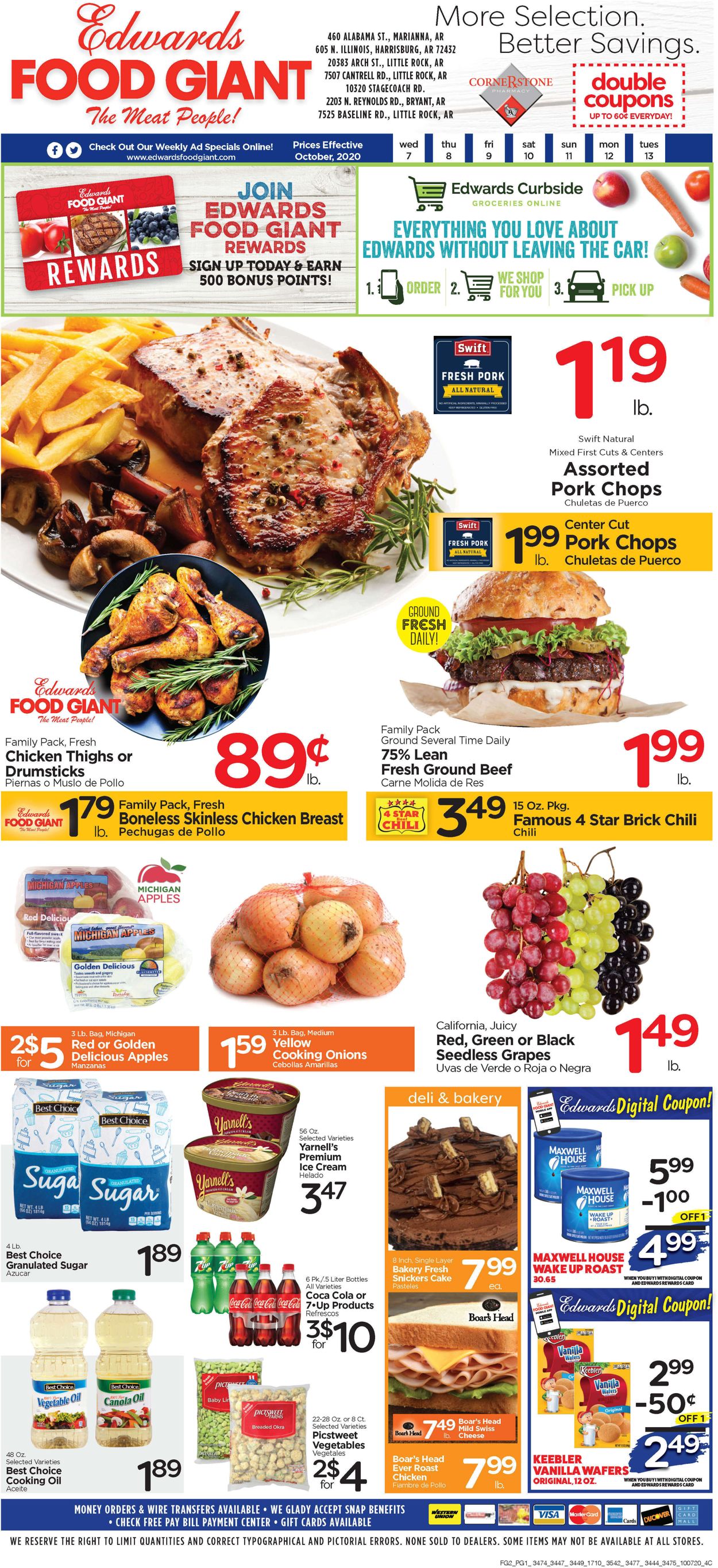 Catalogue Edwards Food Giant from 10/07/2020