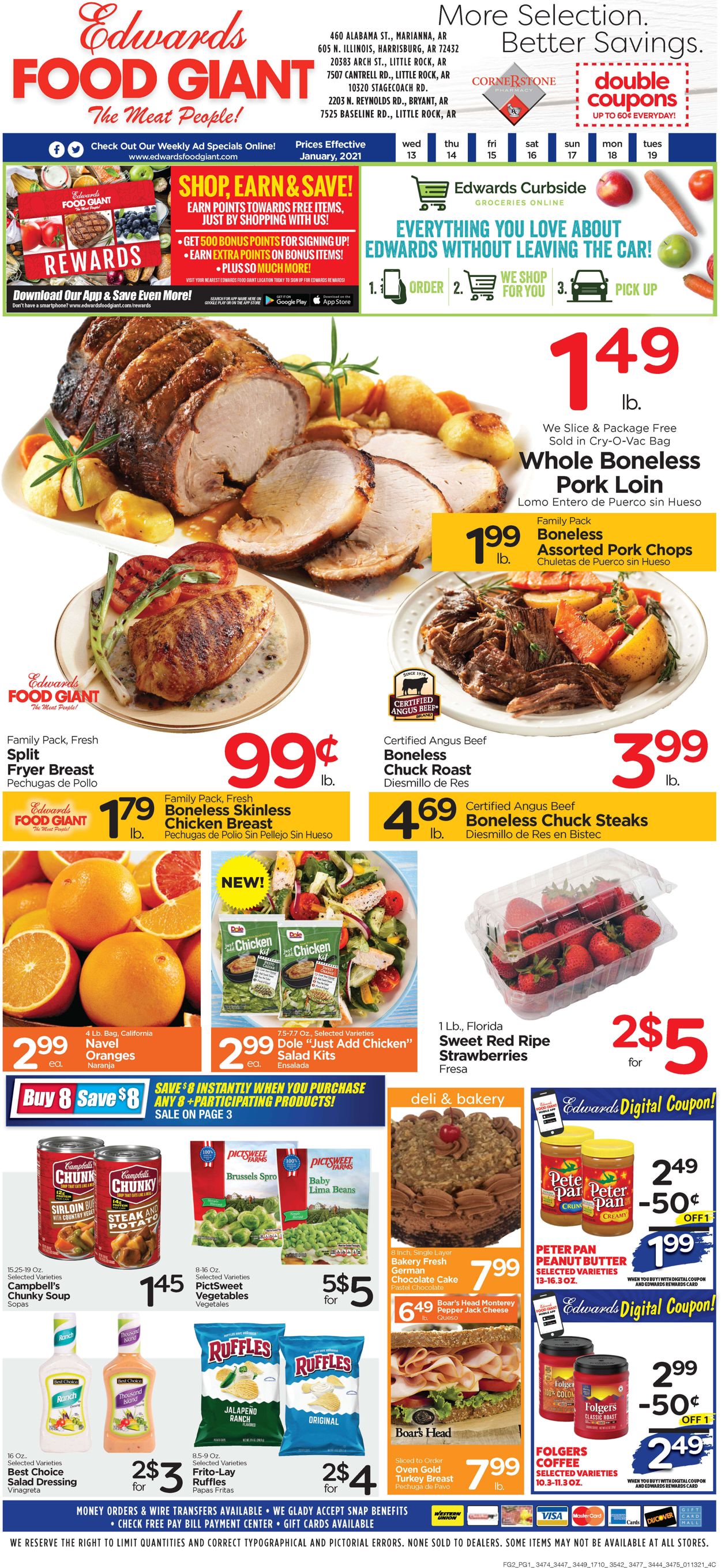 Catalogue Edwards Food Giant from 01/13/2021