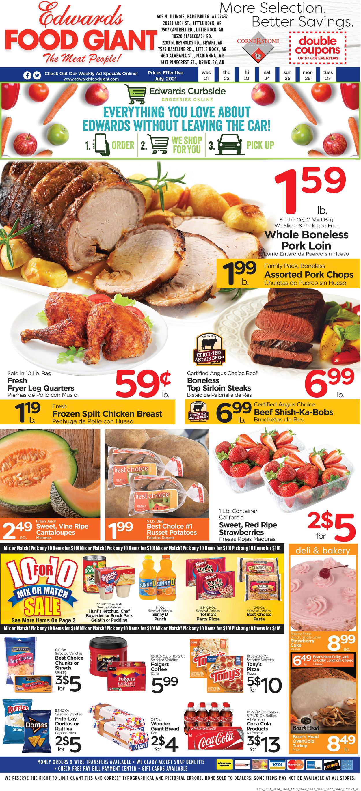Catalogue Edwards Food Giant from 07/21/2021