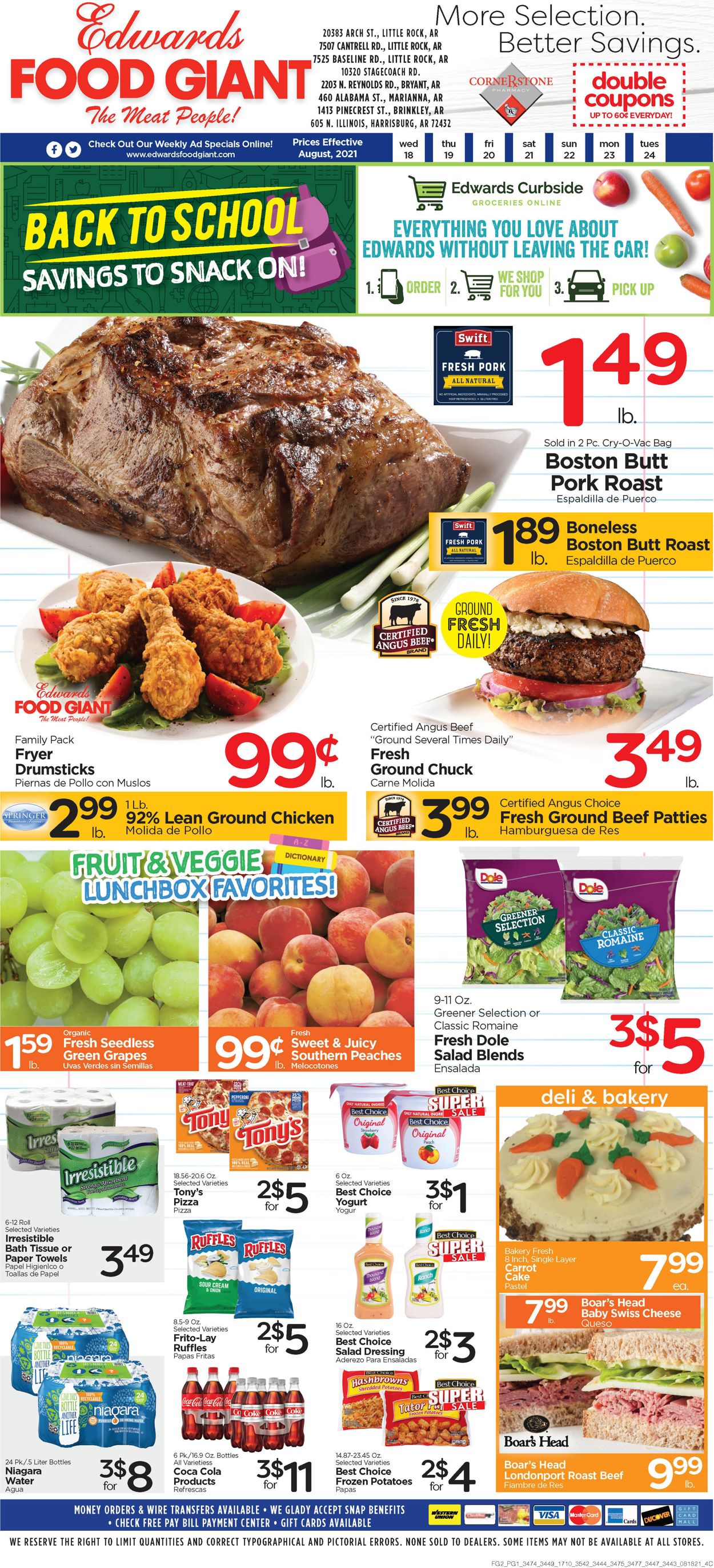 Catalogue Edwards Food Giant from 08/18/2021