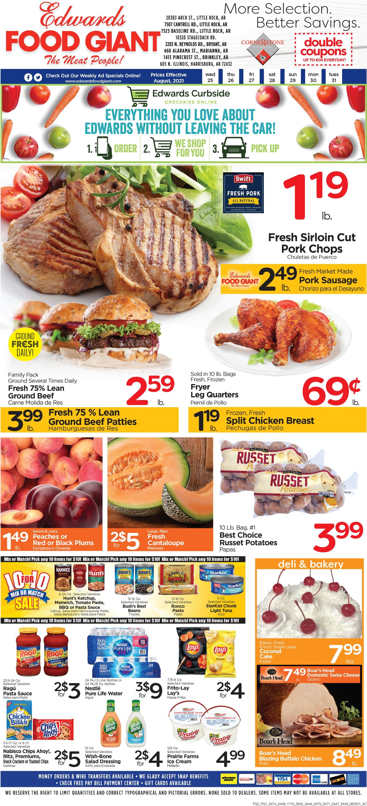 Catalogue Edwards Food Giant from 08/25/2021