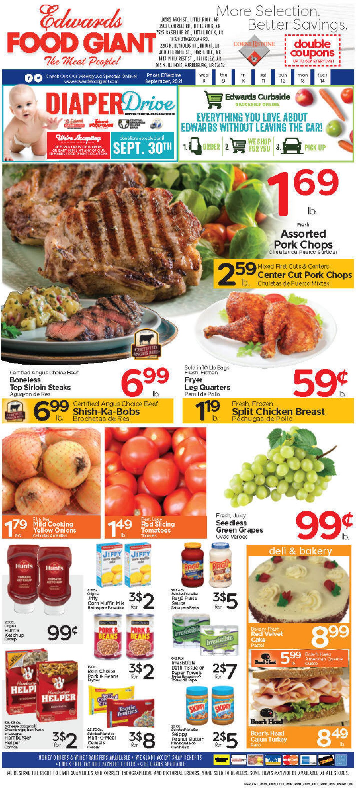 Catalogue Edwards Food Giant from 09/08/2021