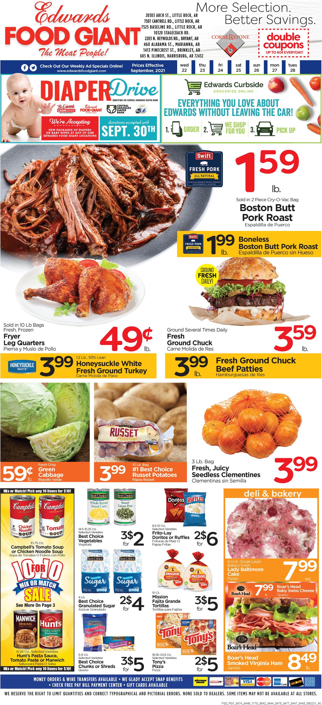 Catalogue Edwards Food Giant from 09/22/2021