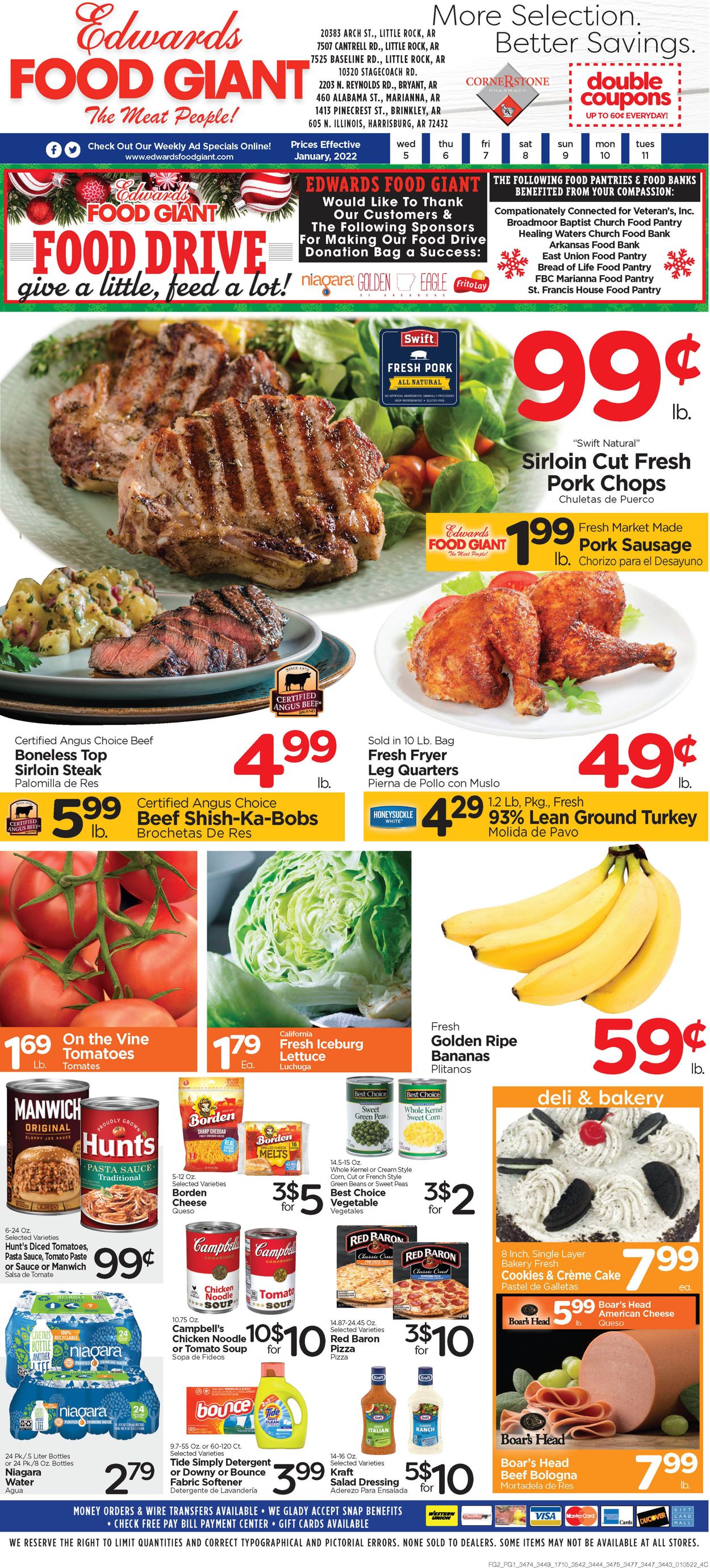 Catalogue Edwards Food Giant from 01/05/2022