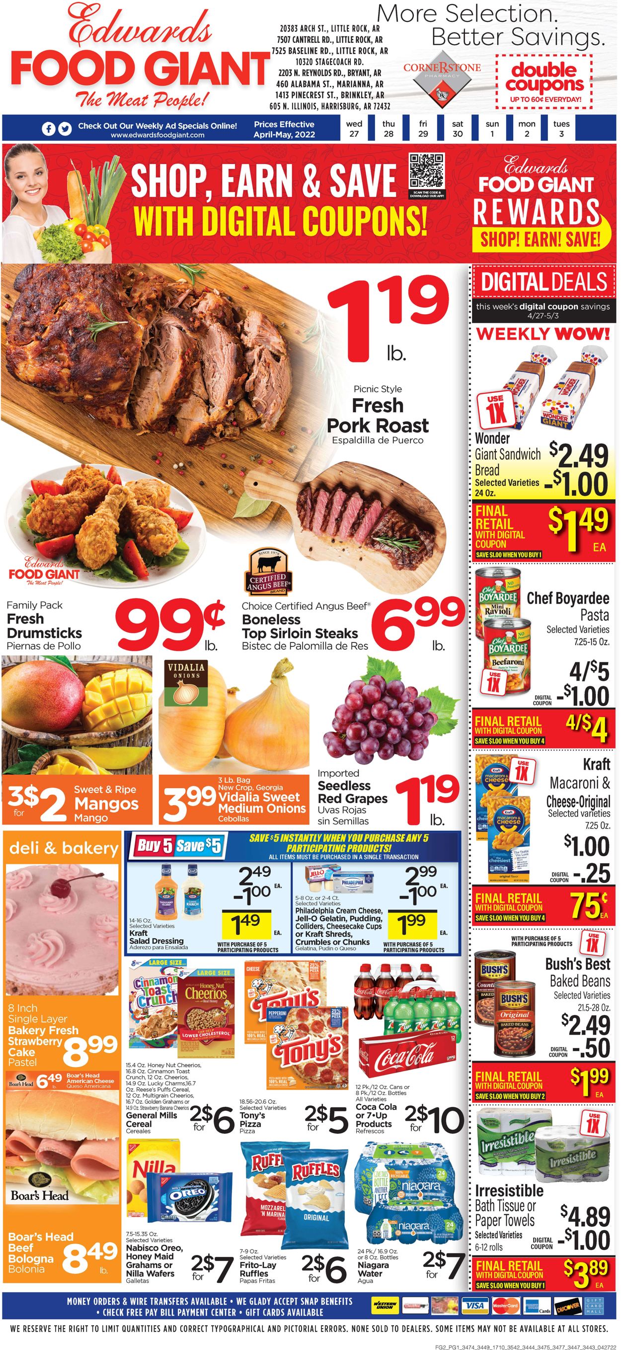 Catalogue Edwards Food Giant from 04/27/2022
