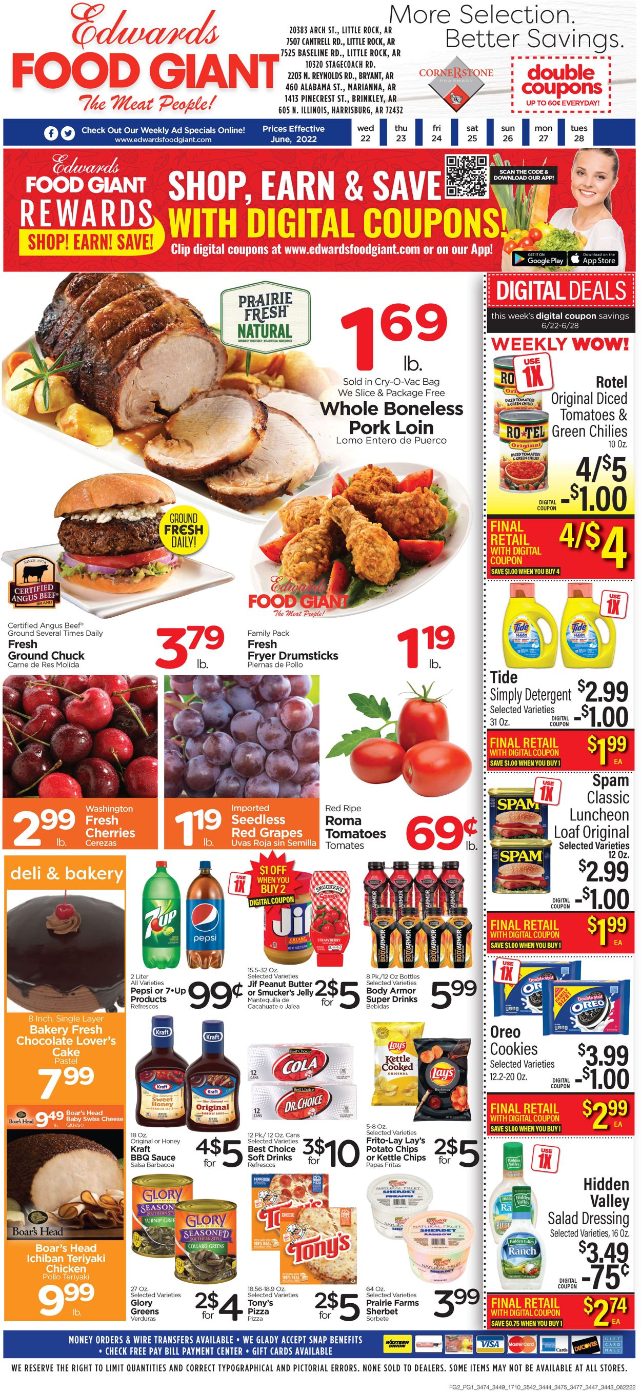 Catalogue Edwards Food Giant from 06/22/2022