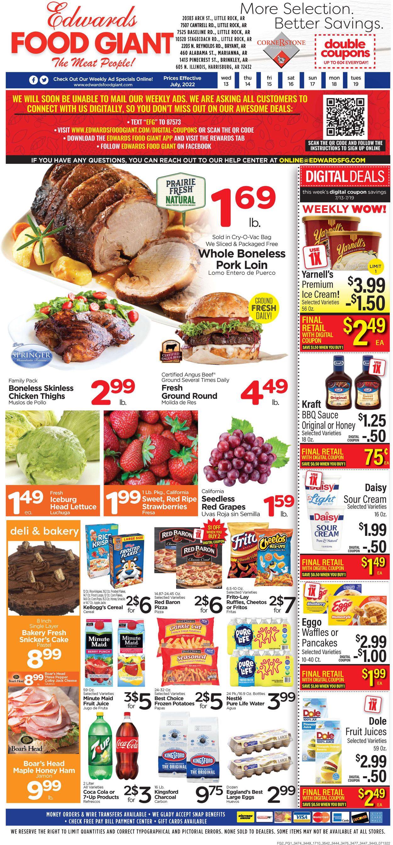 Catalogue Edwards Food Giant from 07/13/2022