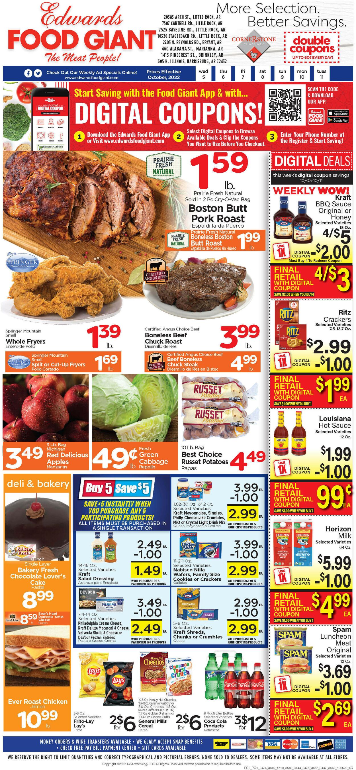 Catalogue Edwards Food Giant from 10/05/2022