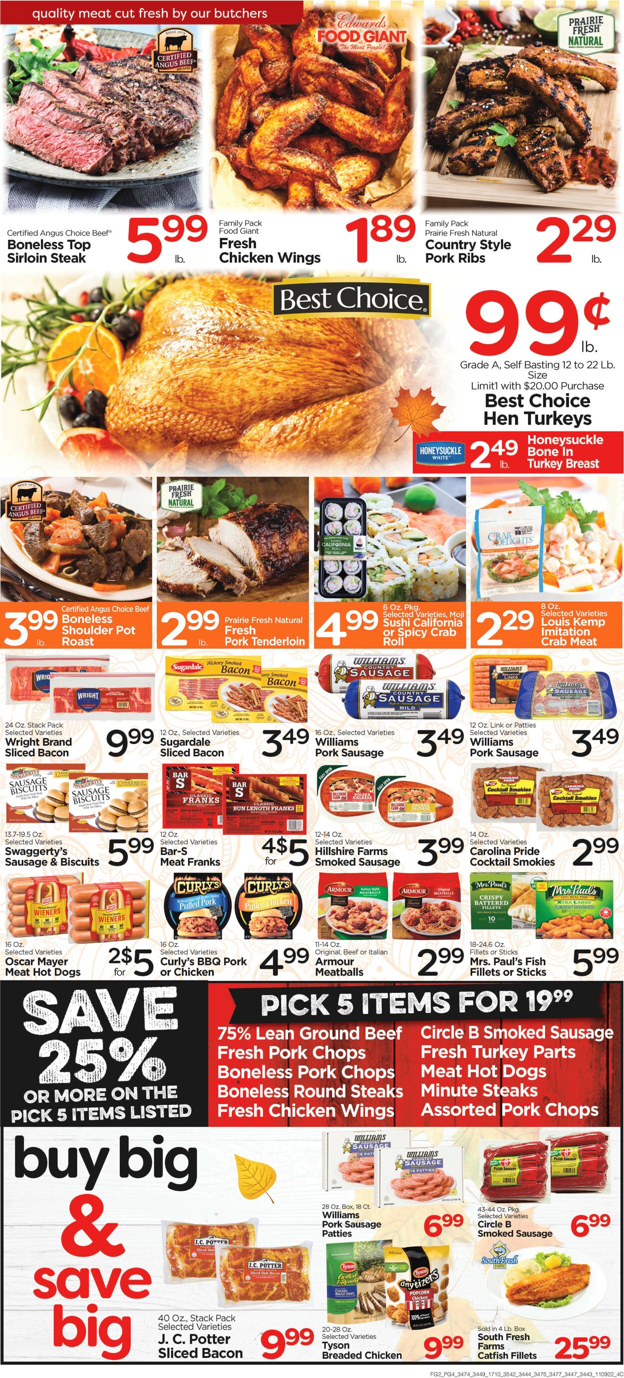 Catalogue Edwards Food Giant from 11/09/2022