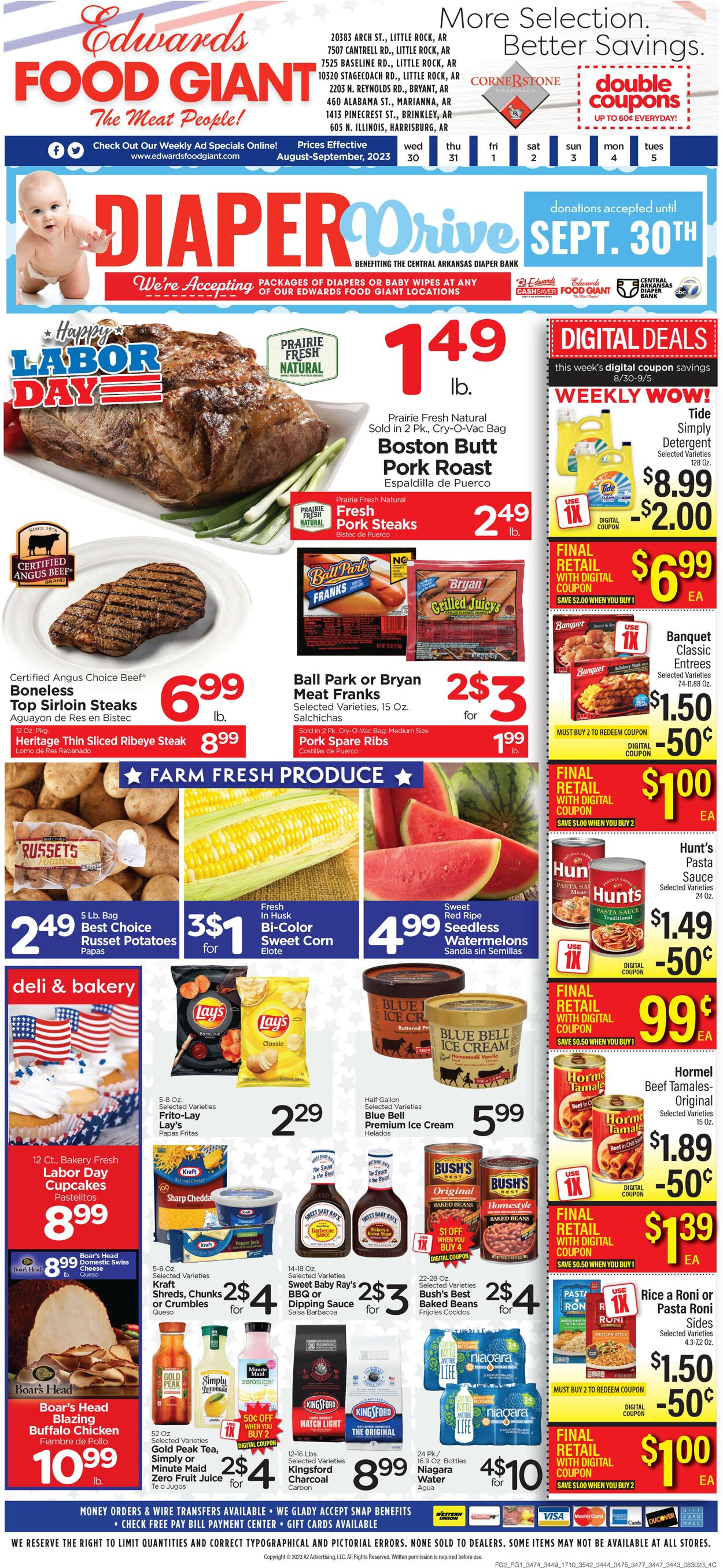 Catalogue Edwards Food Giant from 08/30/2023