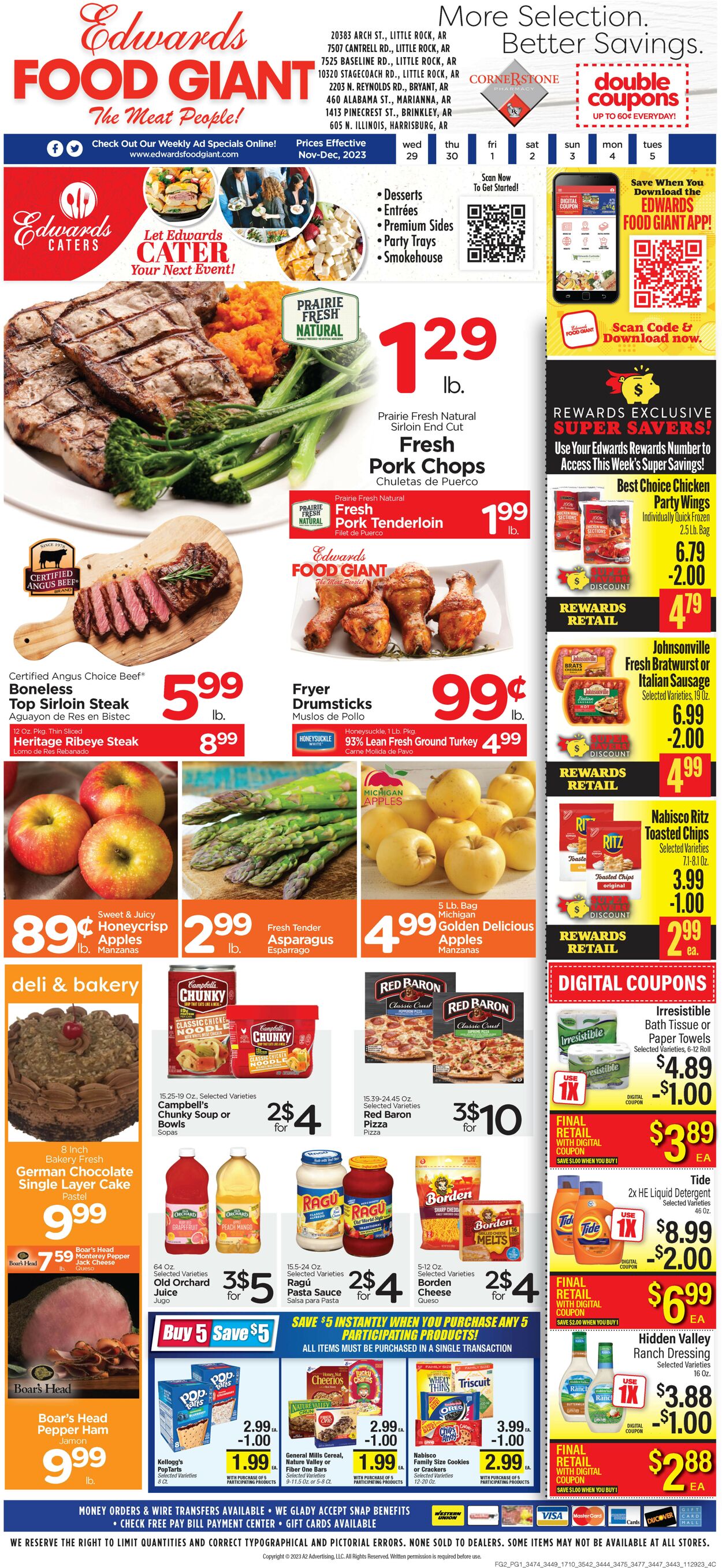 Catalogue Edwards Food Giant from 11/29/2023