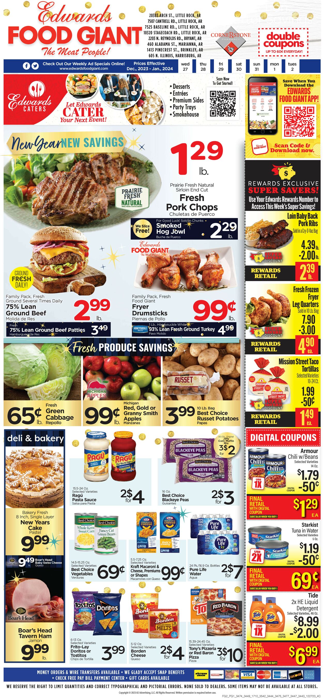 Catalogue Edwards Food Giant from 12/27/2023