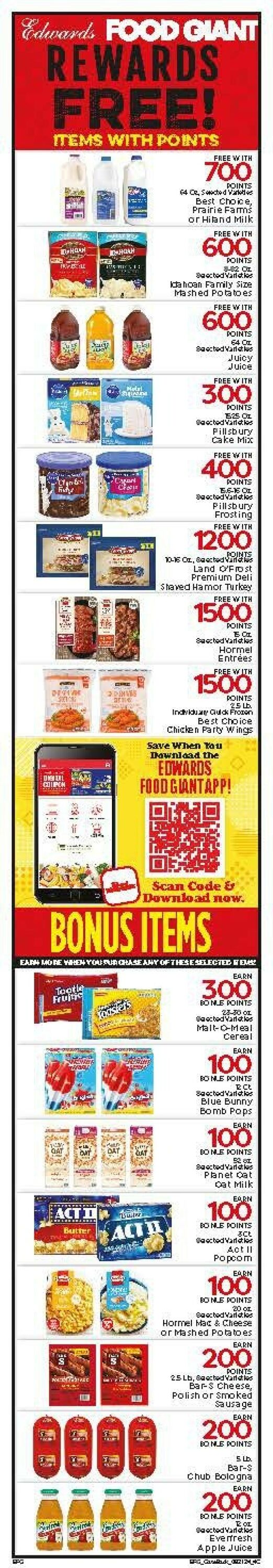 Catalogue Edwards Food Giant from 08/21/2024