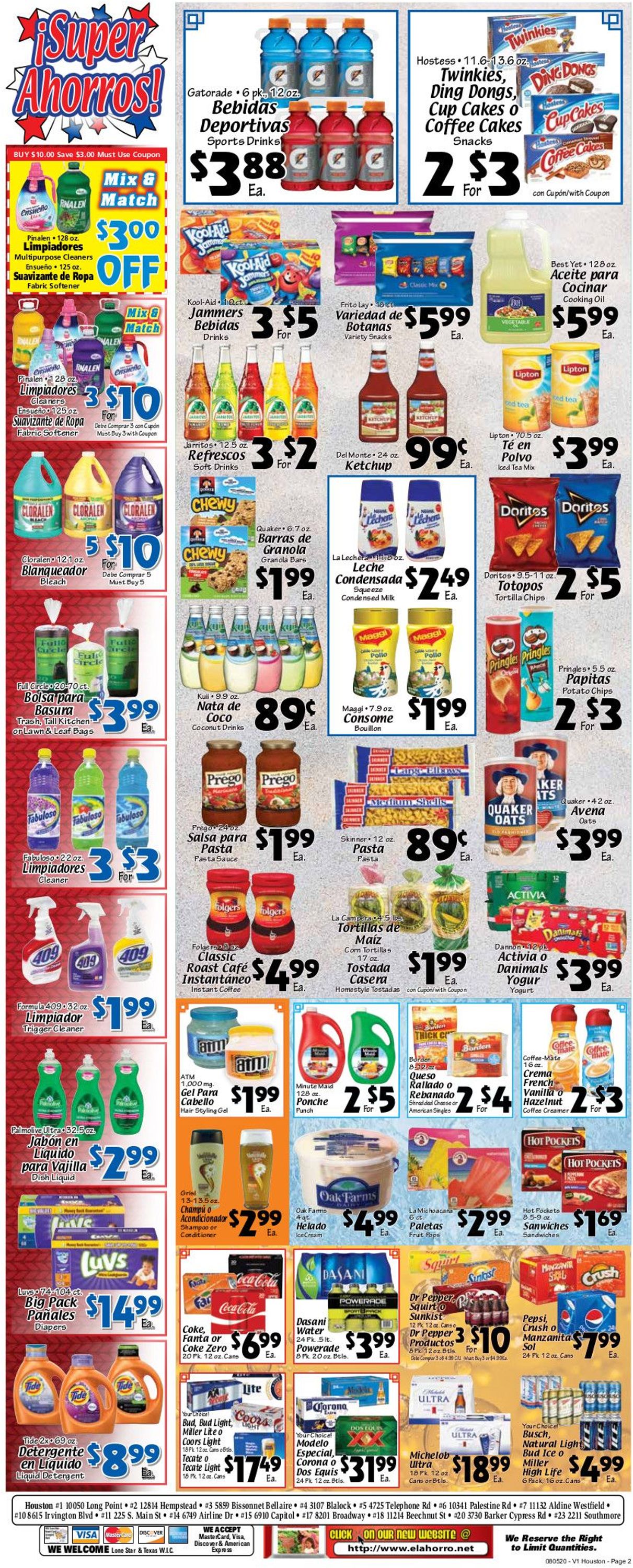 Catalogue El Ahorro Supermarket from 08/05/2020