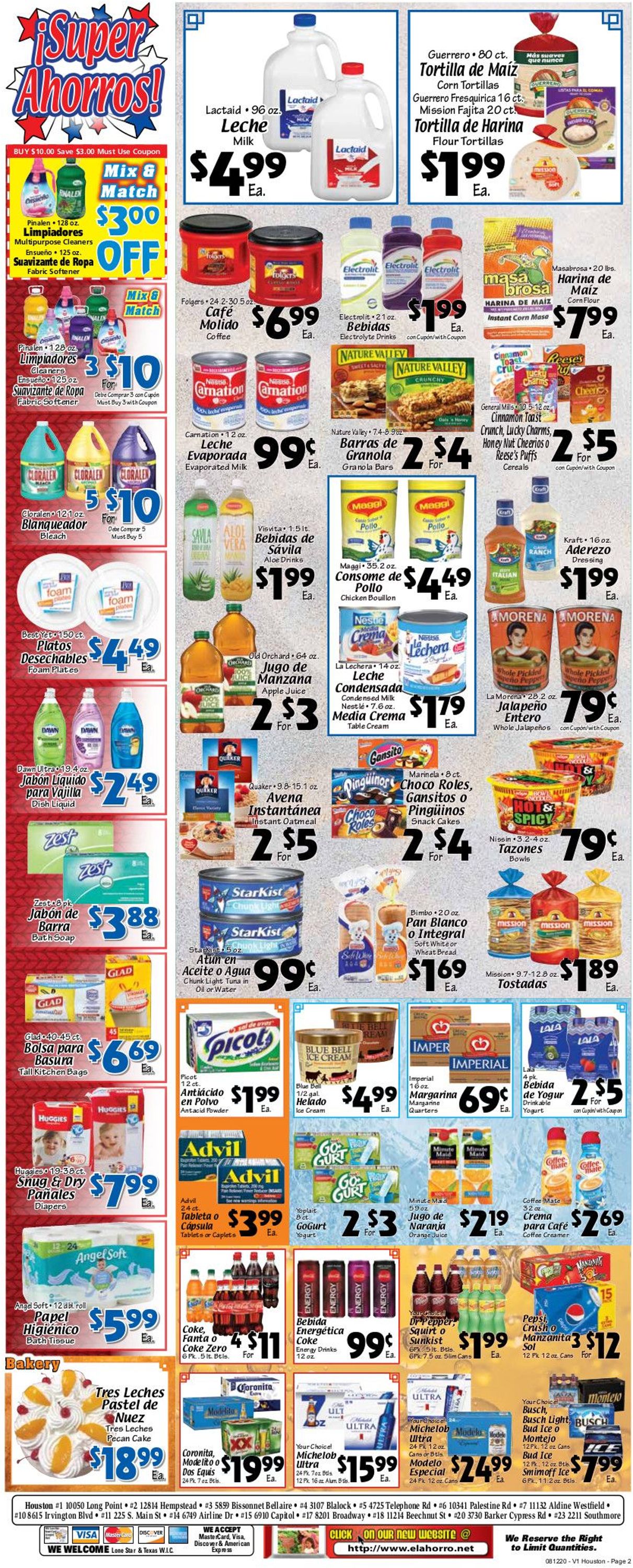 El Ahorro Supermarket Current weekly ad 08/12 - 08/18/2020 [2 ...