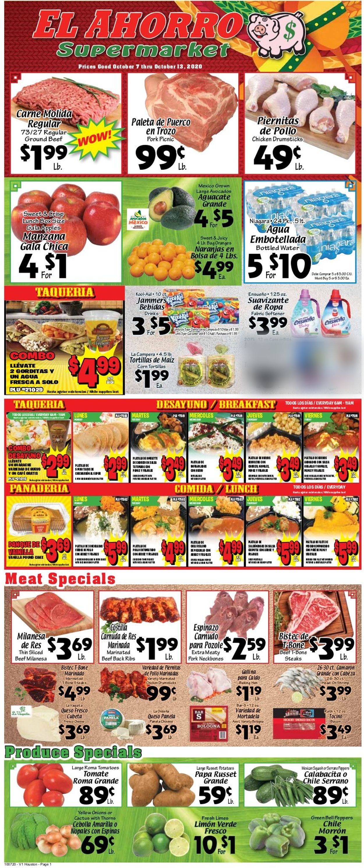 Catalogue El Ahorro Supermarket from 10/07/2020