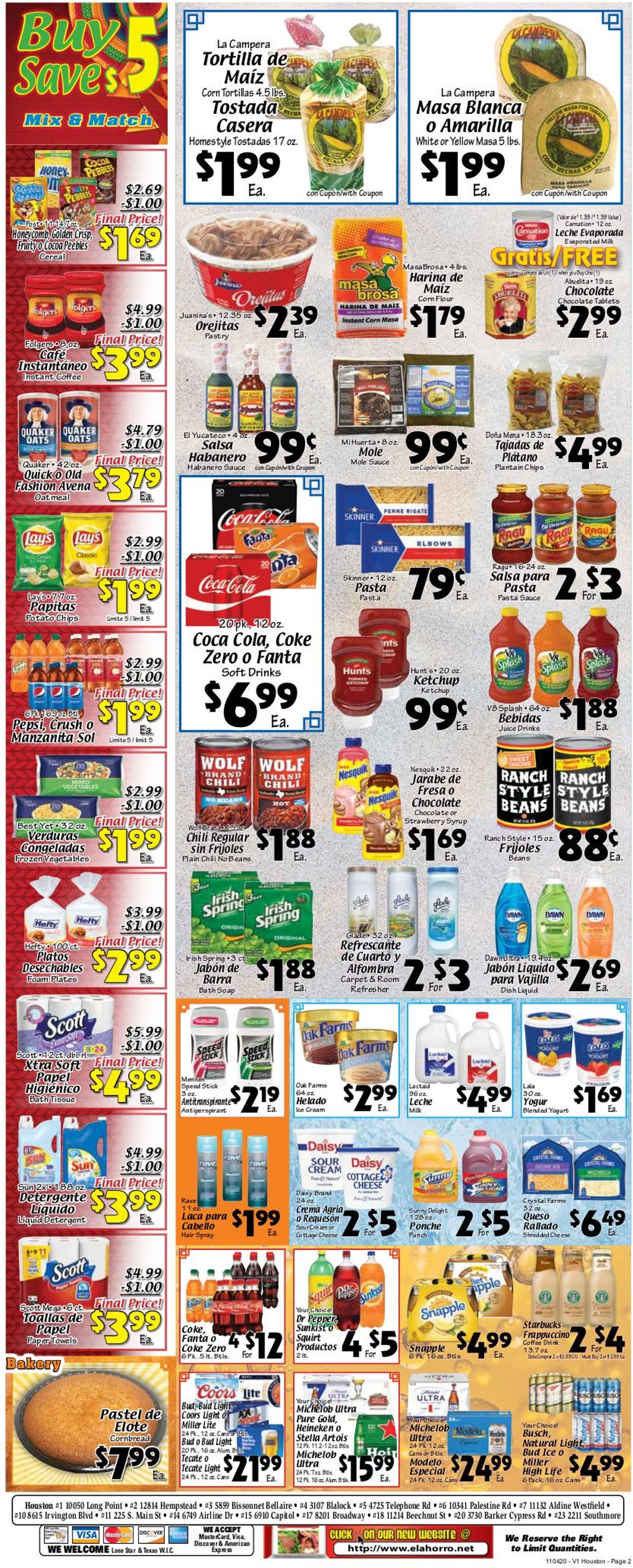 Catalogue El Ahorro Supermarket from 11/04/2020
