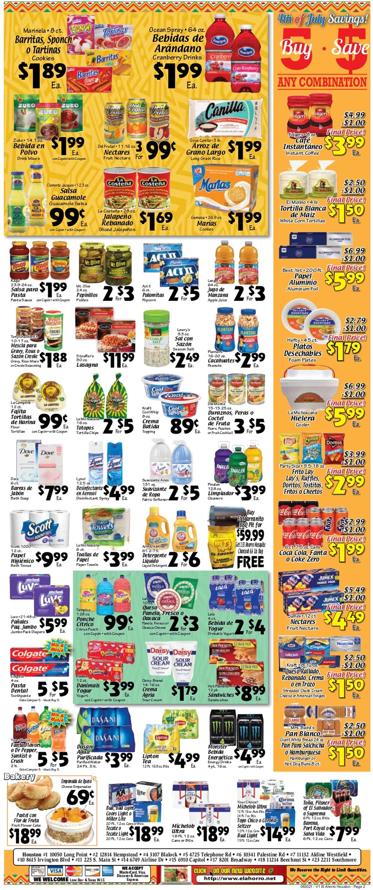 Catalogue El Ahorro Supermarket from 06/30/2021