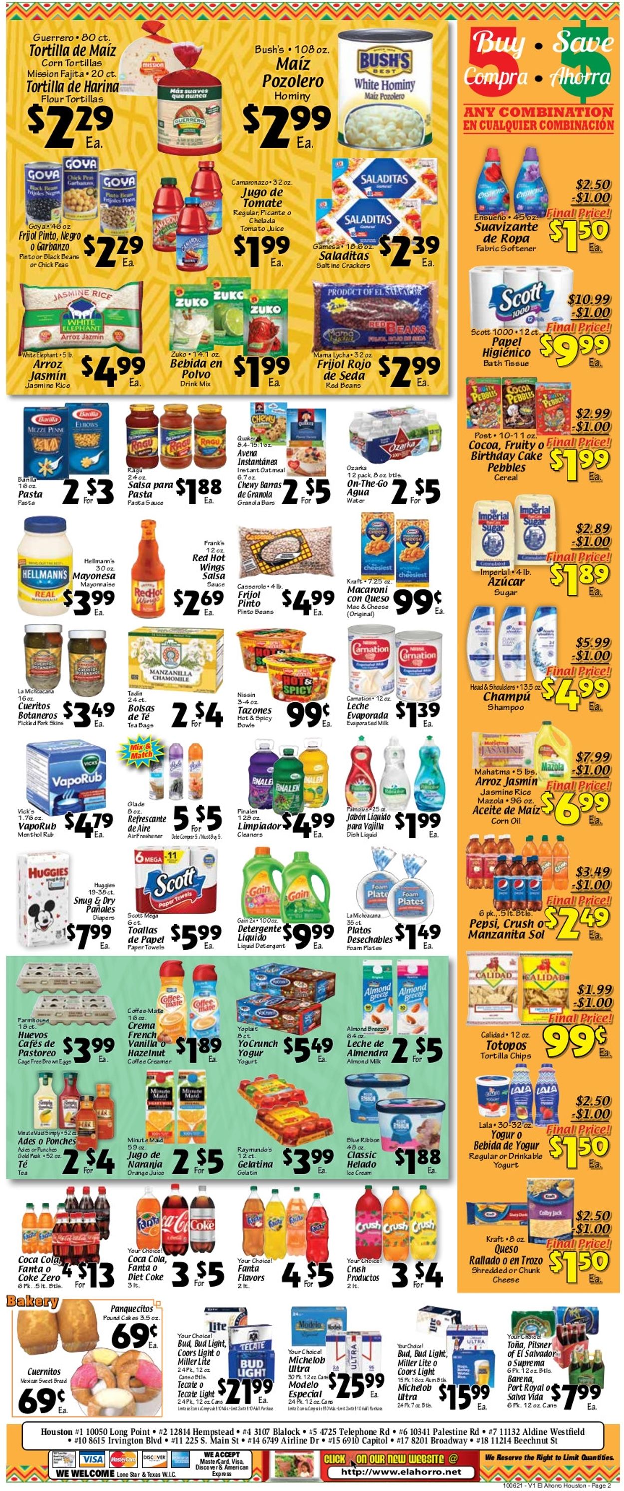 Catalogue El Ahorro Supermarket from 10/06/2021