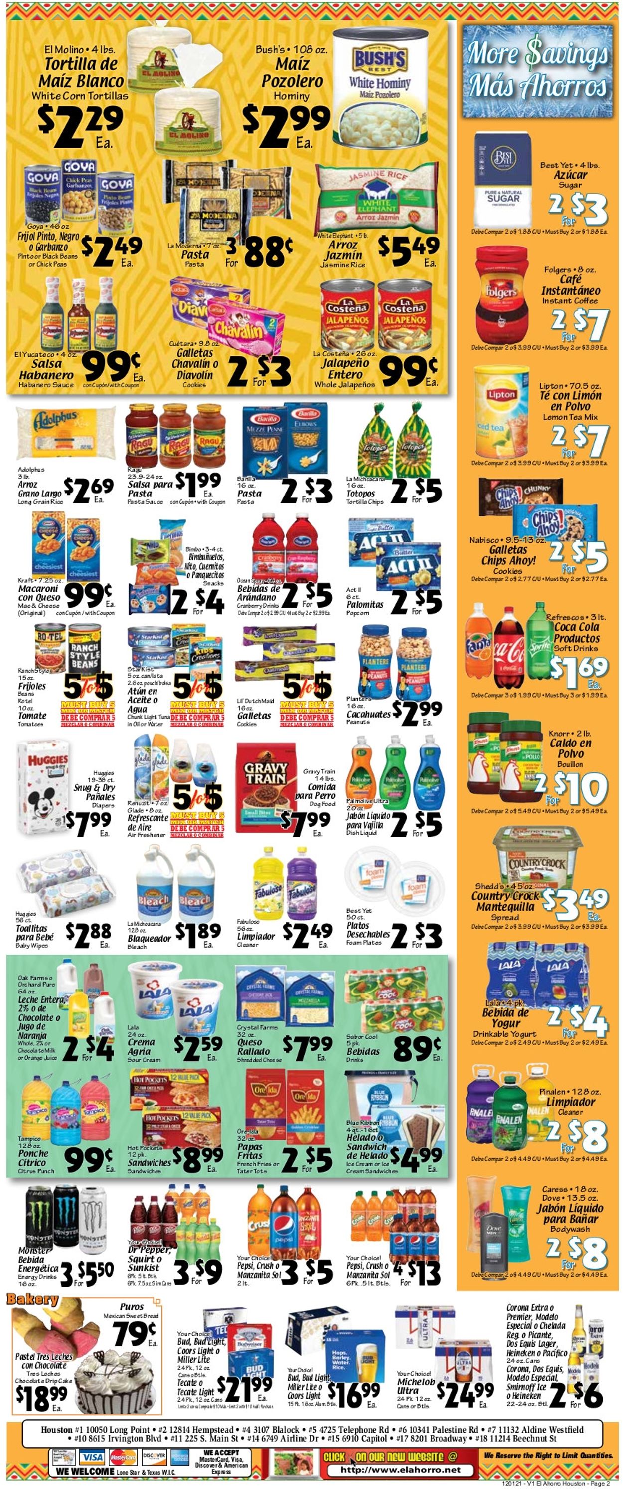 Catalogue El Ahorro Supermarket from 12/01/2021