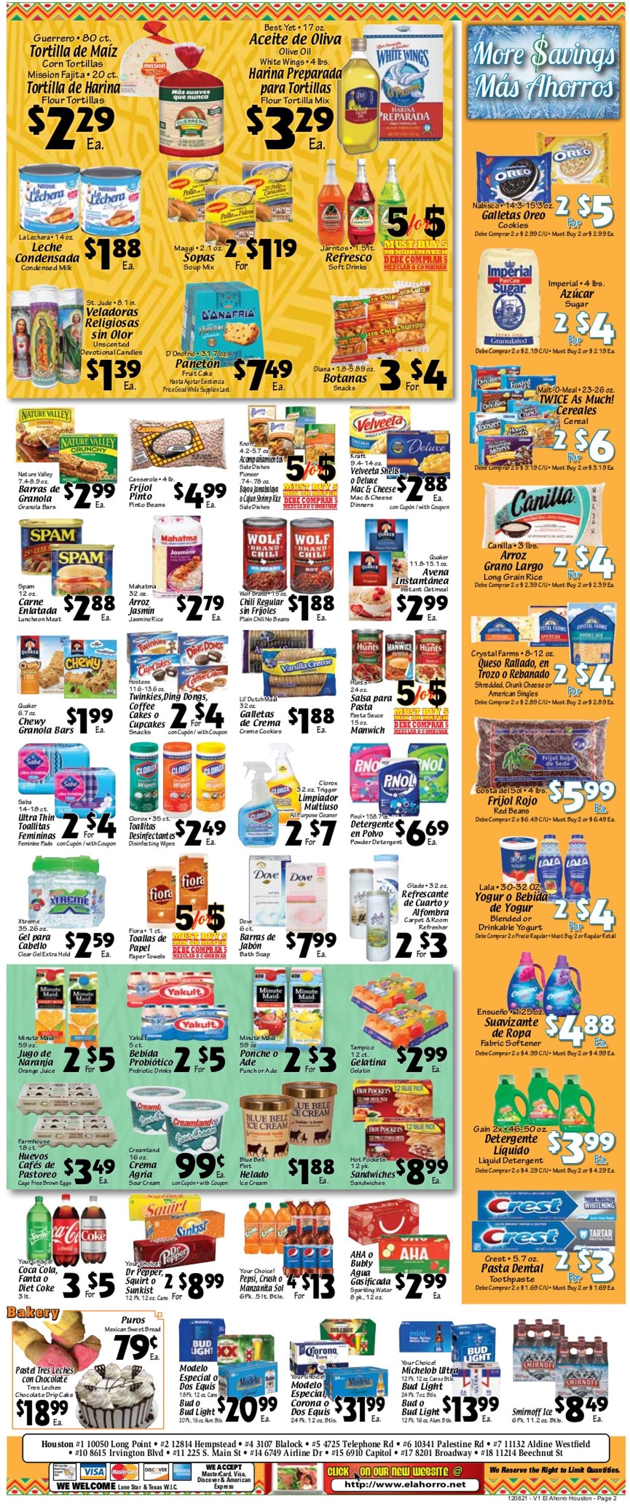 Catalogue El Ahorro Supermarket from 12/08/2021