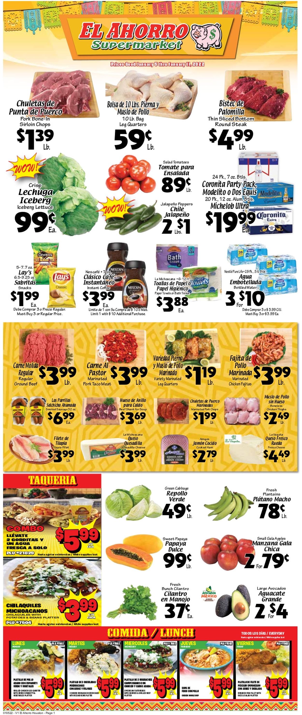 Catalogue El Ahorro Supermarket from 01/05/2022