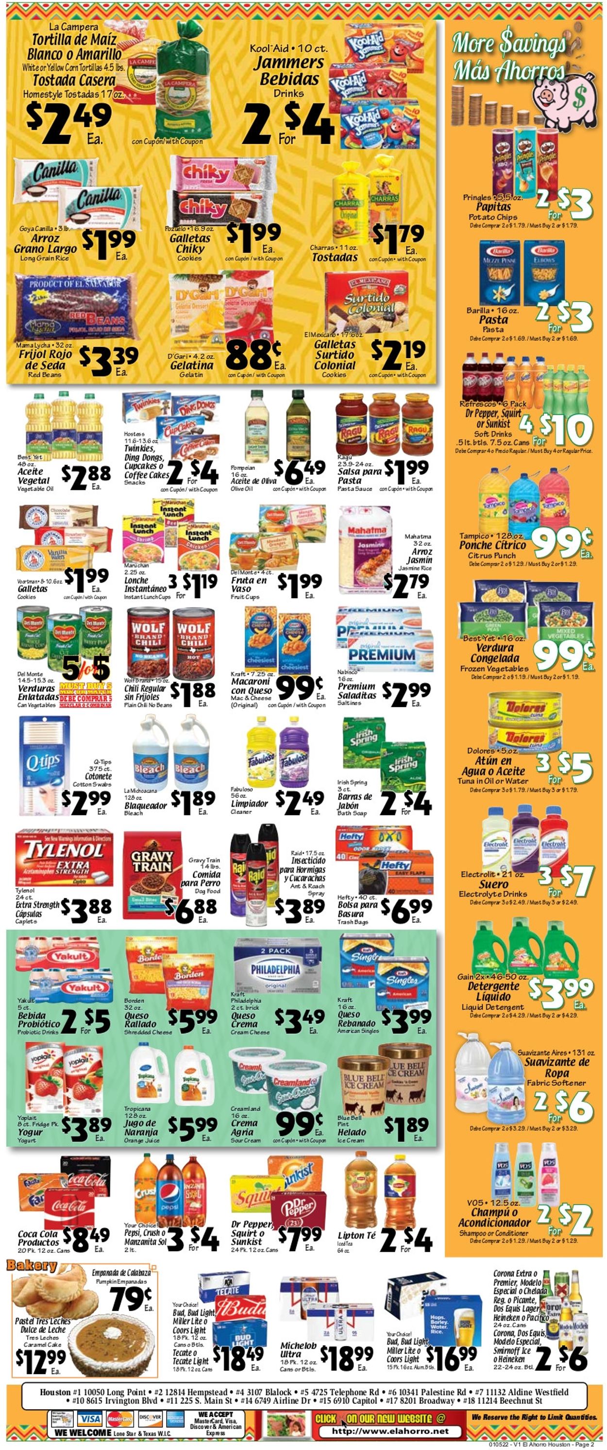 Catalogue El Ahorro Supermarket from 01/05/2022