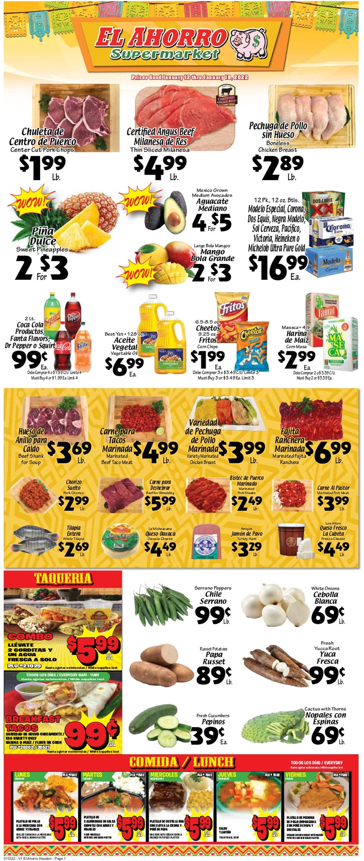 Catalogue El Ahorro Supermarket from 01/12/2022