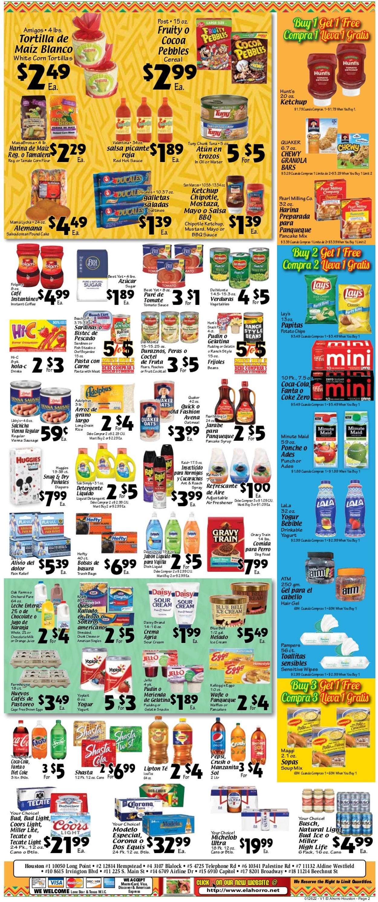 Catalogue El Ahorro Supermarket from 01/26/2022