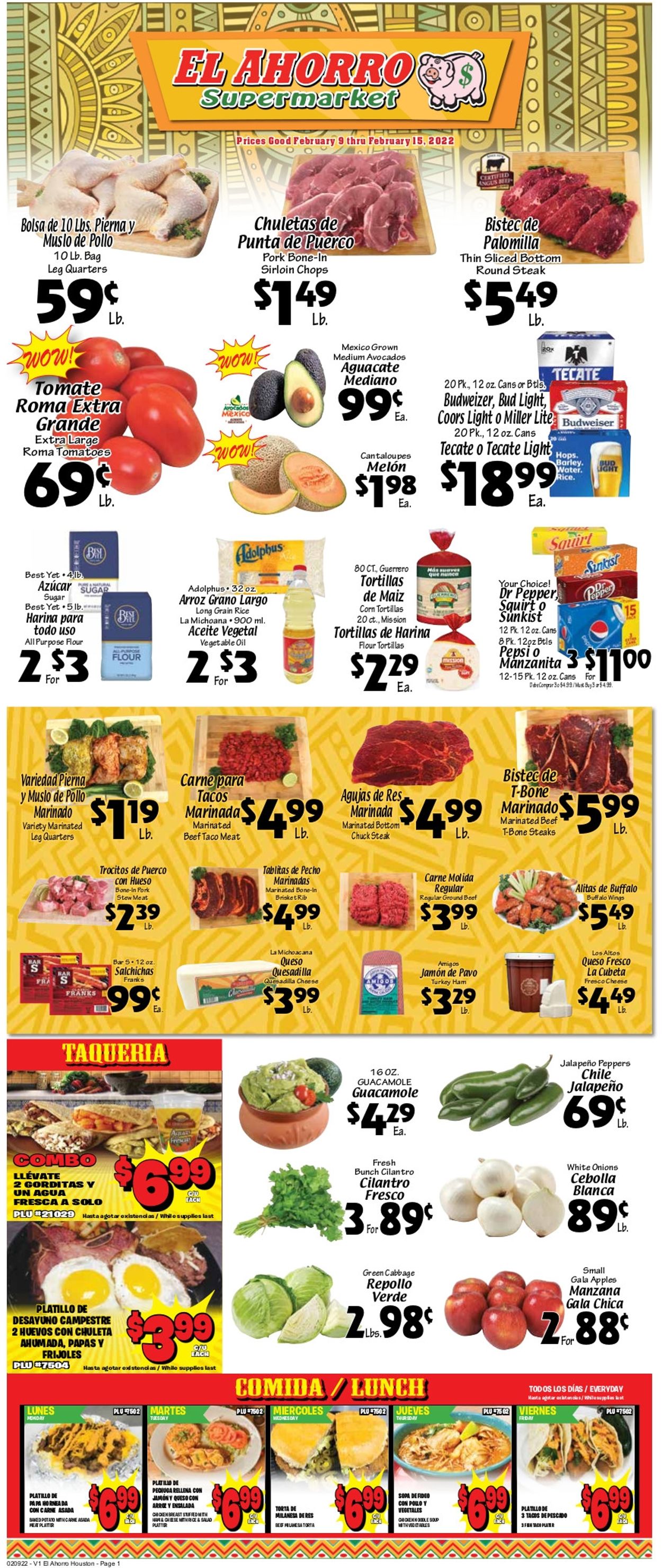 Catalogue El Ahorro Supermarket from 02/09/2022
