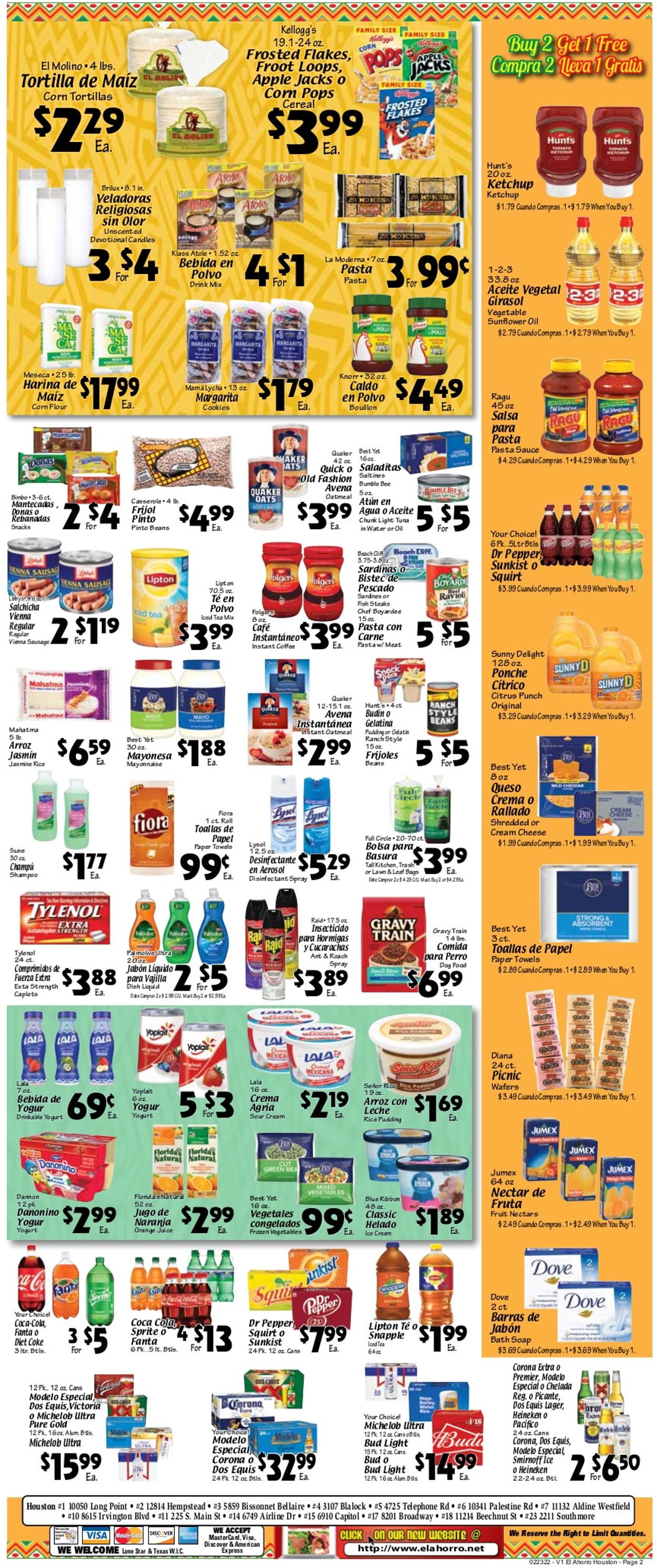 Catalogue El Ahorro Supermarket from 02/23/2022