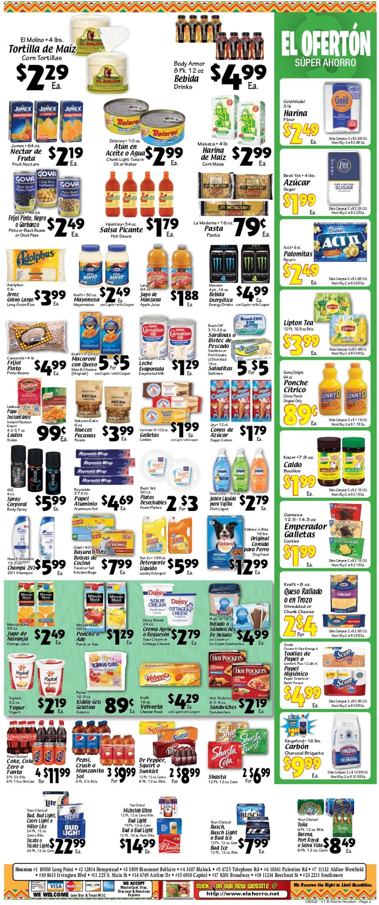 Catalogue El Ahorro Supermarket from 04/06/2022