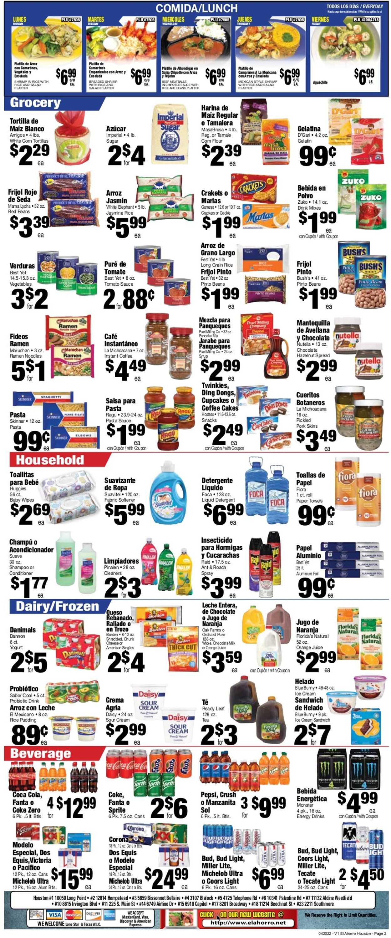 Catalogue El Ahorro Supermarket from 04/20/2022