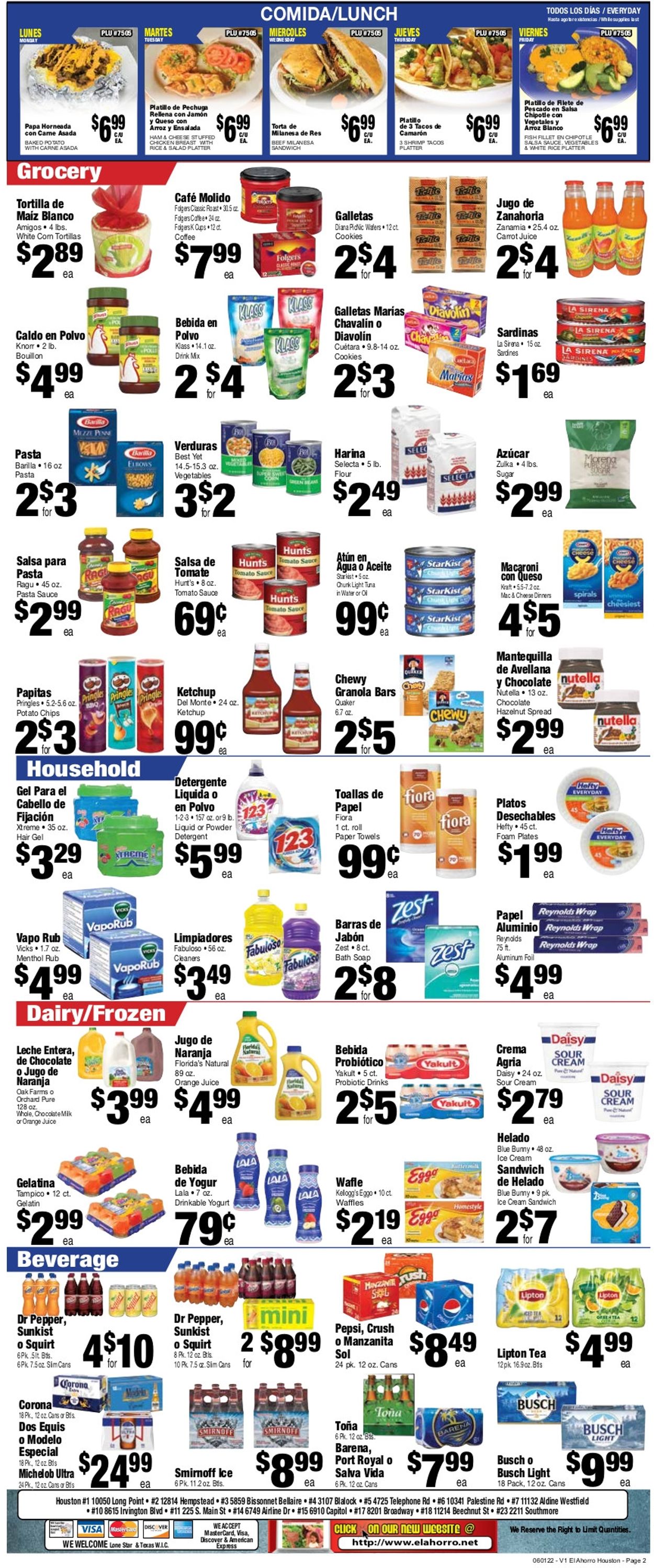 Catalogue El Ahorro Supermarket from 06/01/2022