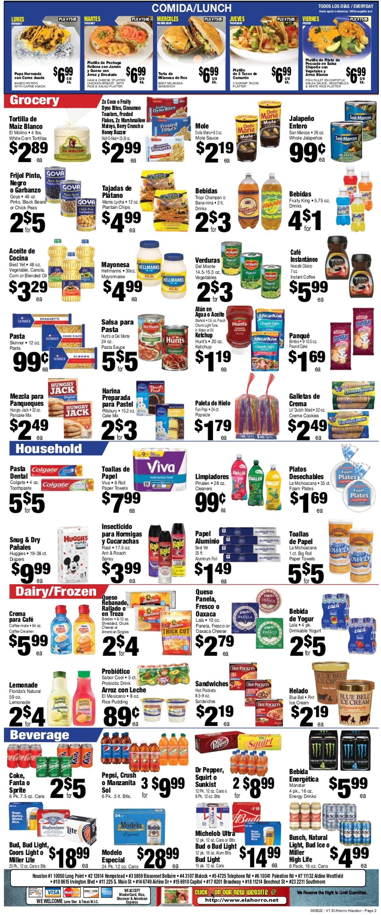 Catalogue El Ahorro Supermarket from 06/08/2022