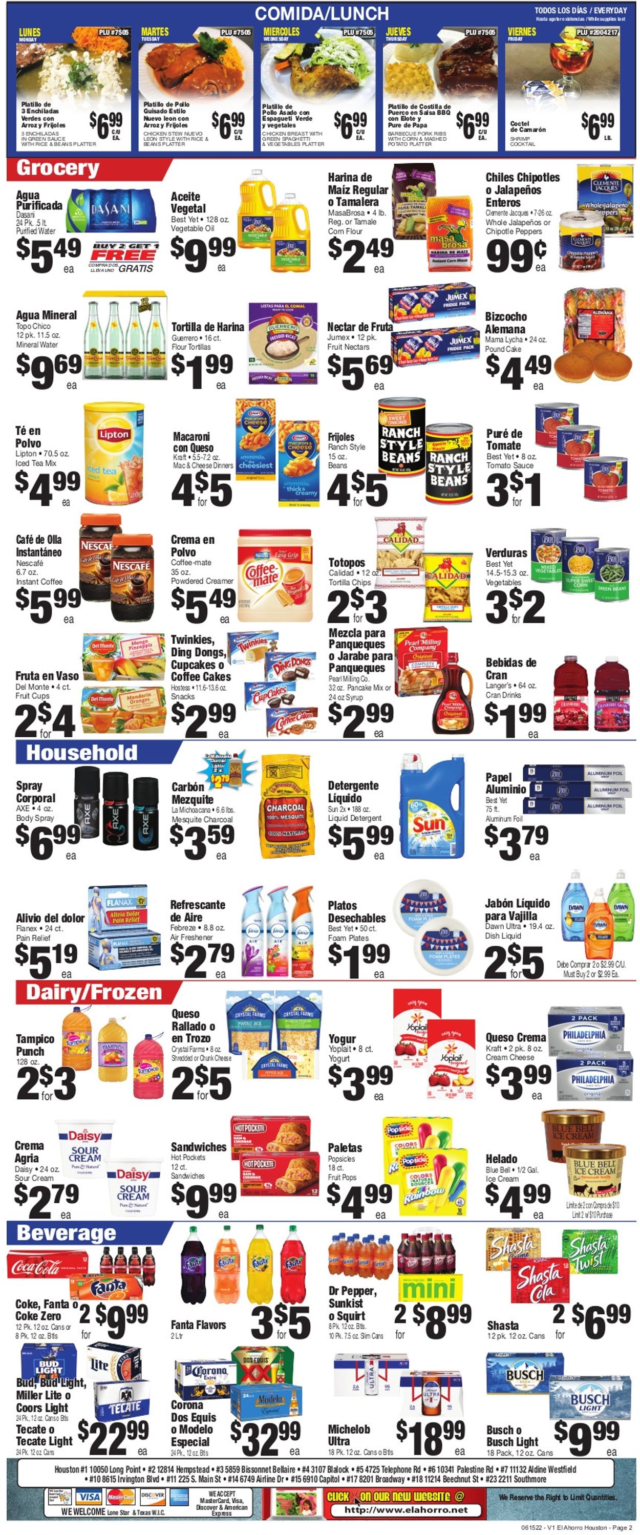 Catalogue El Ahorro Supermarket from 06/15/2022