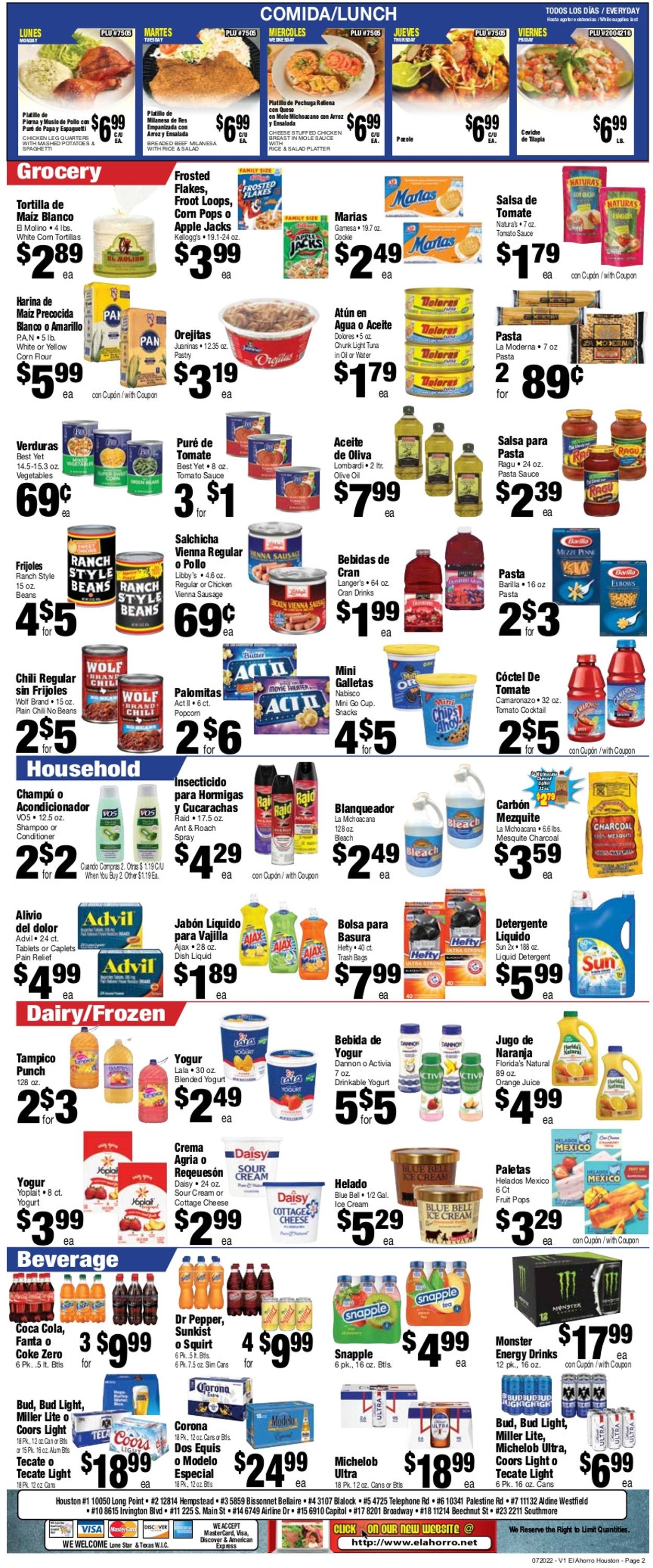 Catalogue El Ahorro Supermarket from 07/20/2022