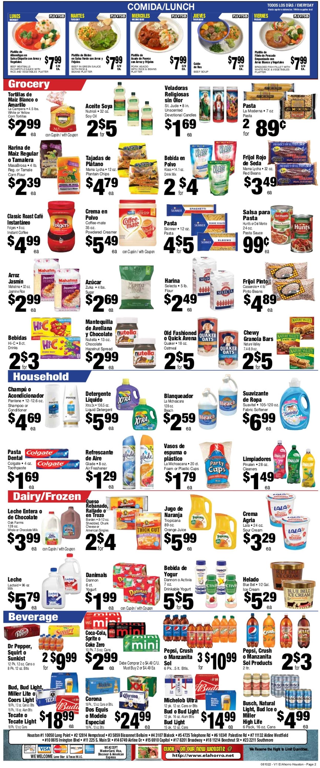 Catalogue El Ahorro Supermarket from 08/10/2022