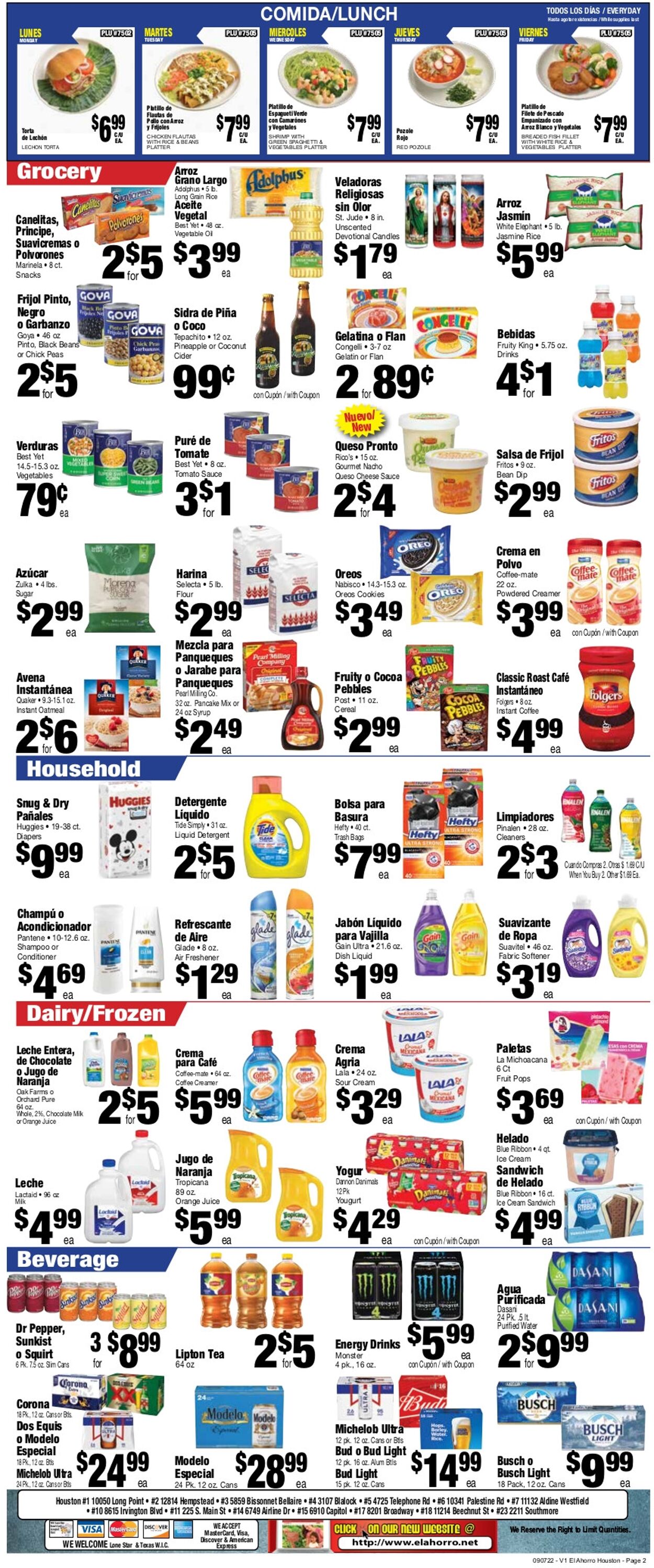Catalogue El Ahorro Supermarket from 09/07/2022