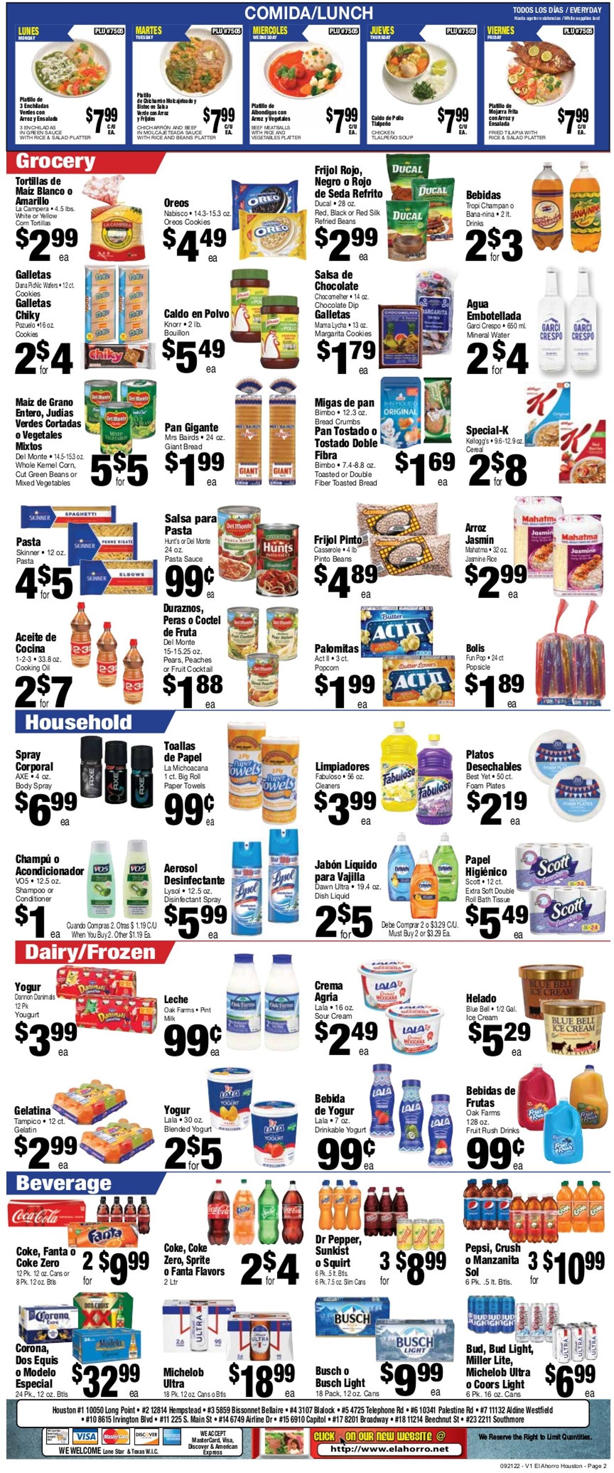 Catalogue El Ahorro Supermarket from 09/21/2022