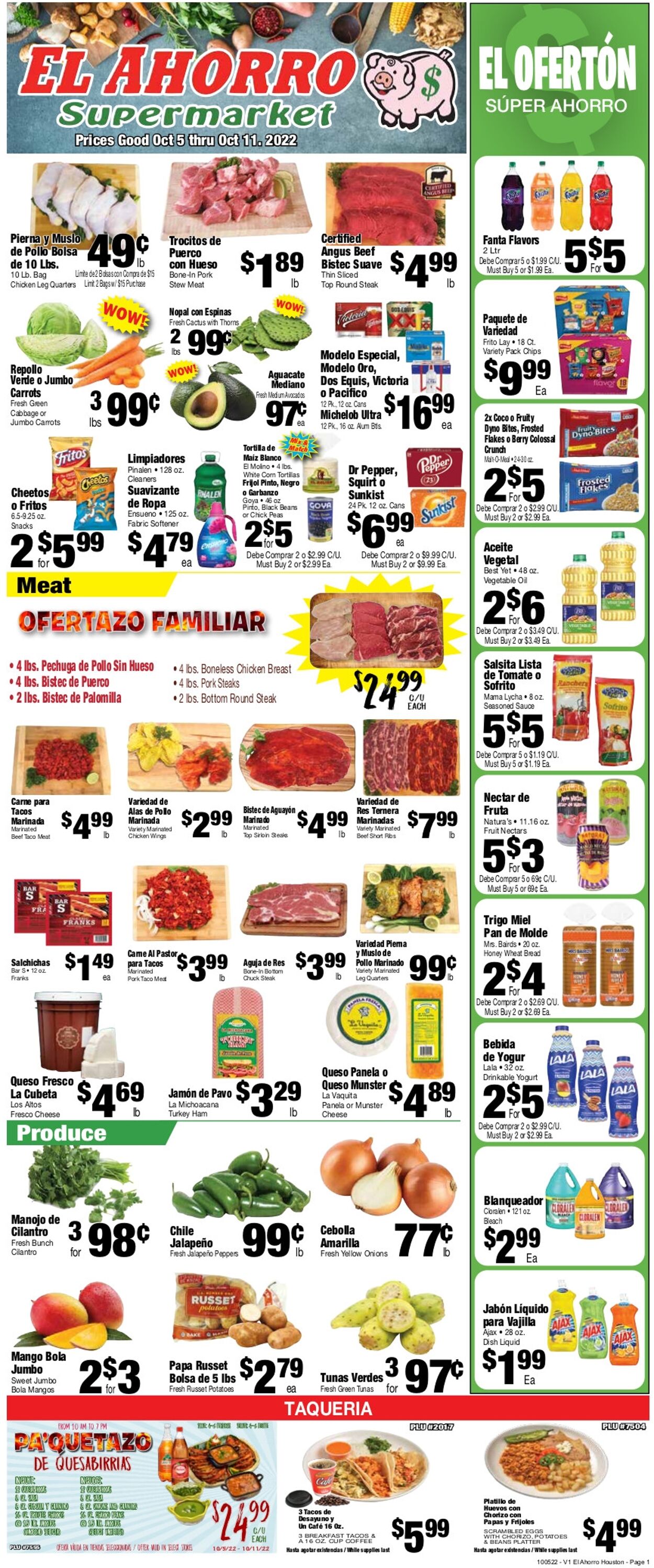 Catalogue El Ahorro Supermarket from 10/05/2022