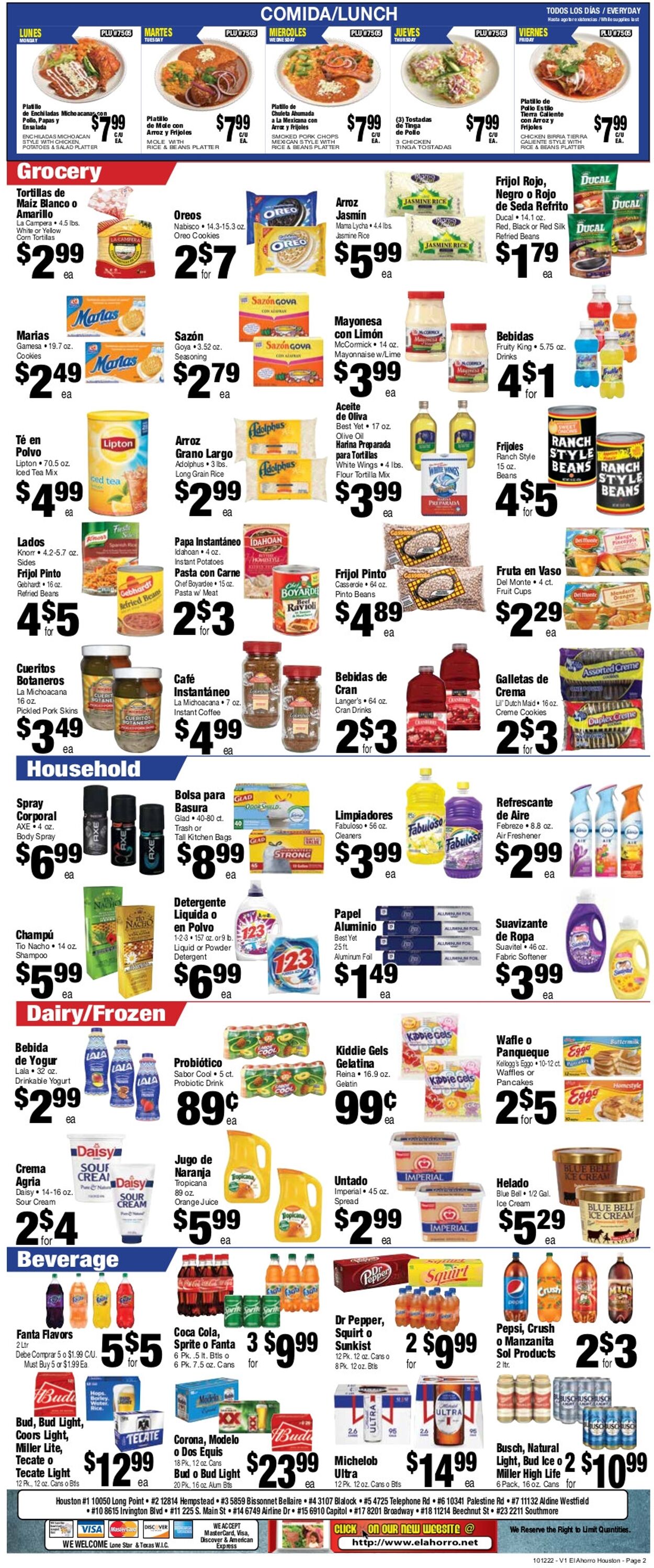 Catalogue El Ahorro Supermarket from 10/12/2022