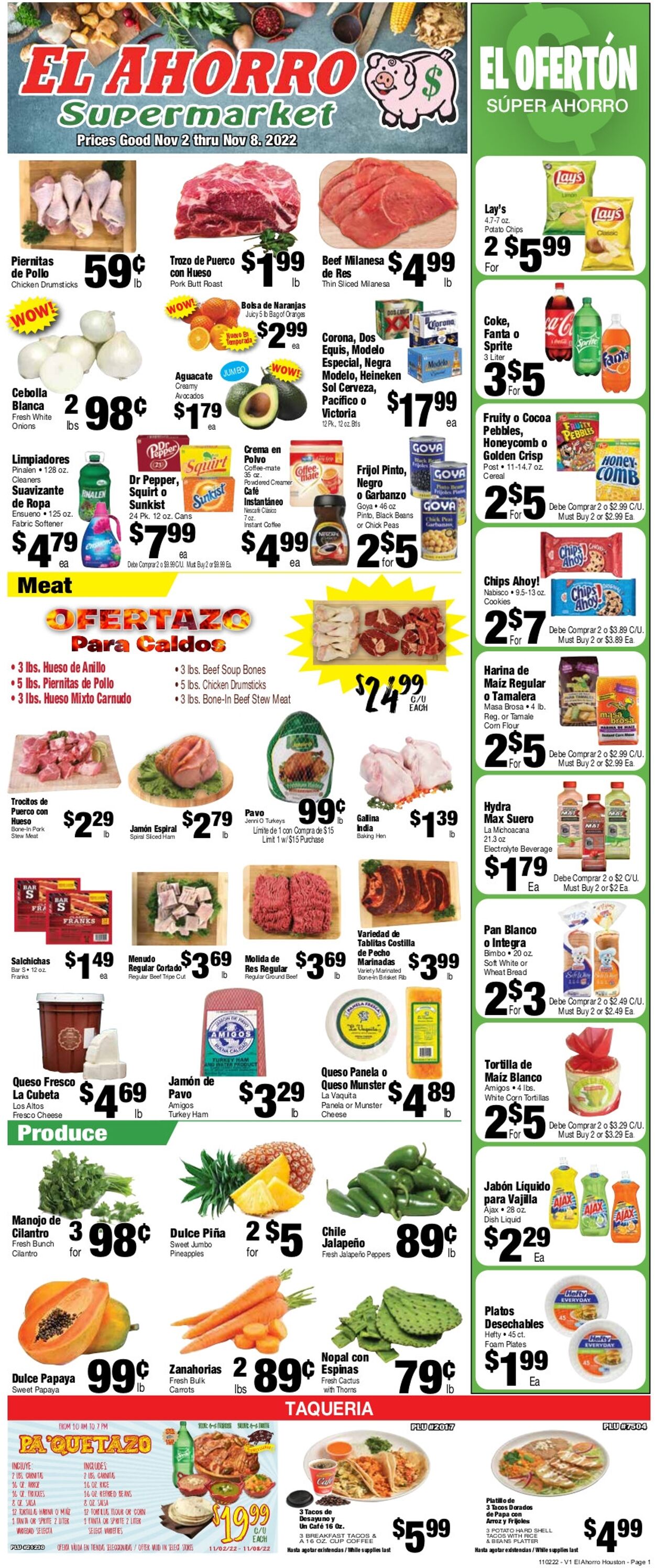 Catalogue El Ahorro Supermarket from 11/02/2022