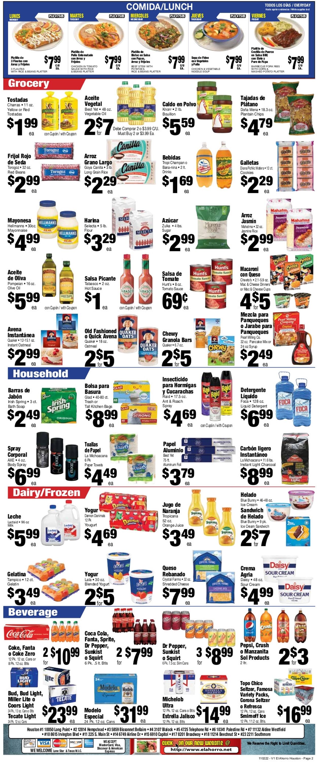 Catalogue El Ahorro Supermarket from 11/02/2022