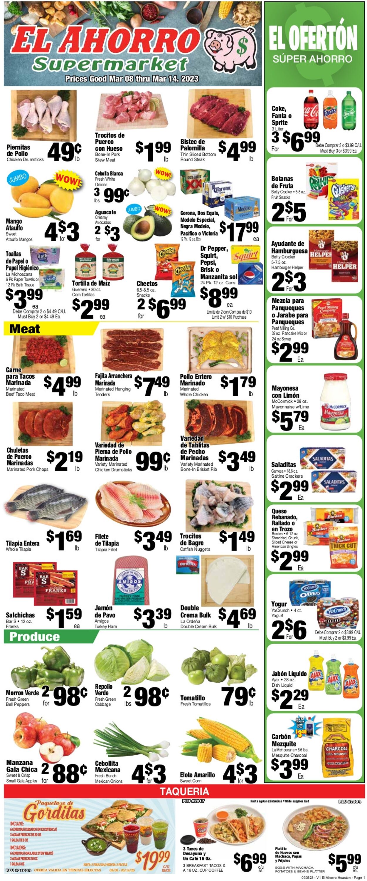 Catalogue El Ahorro Supermarket from 03/08/2023