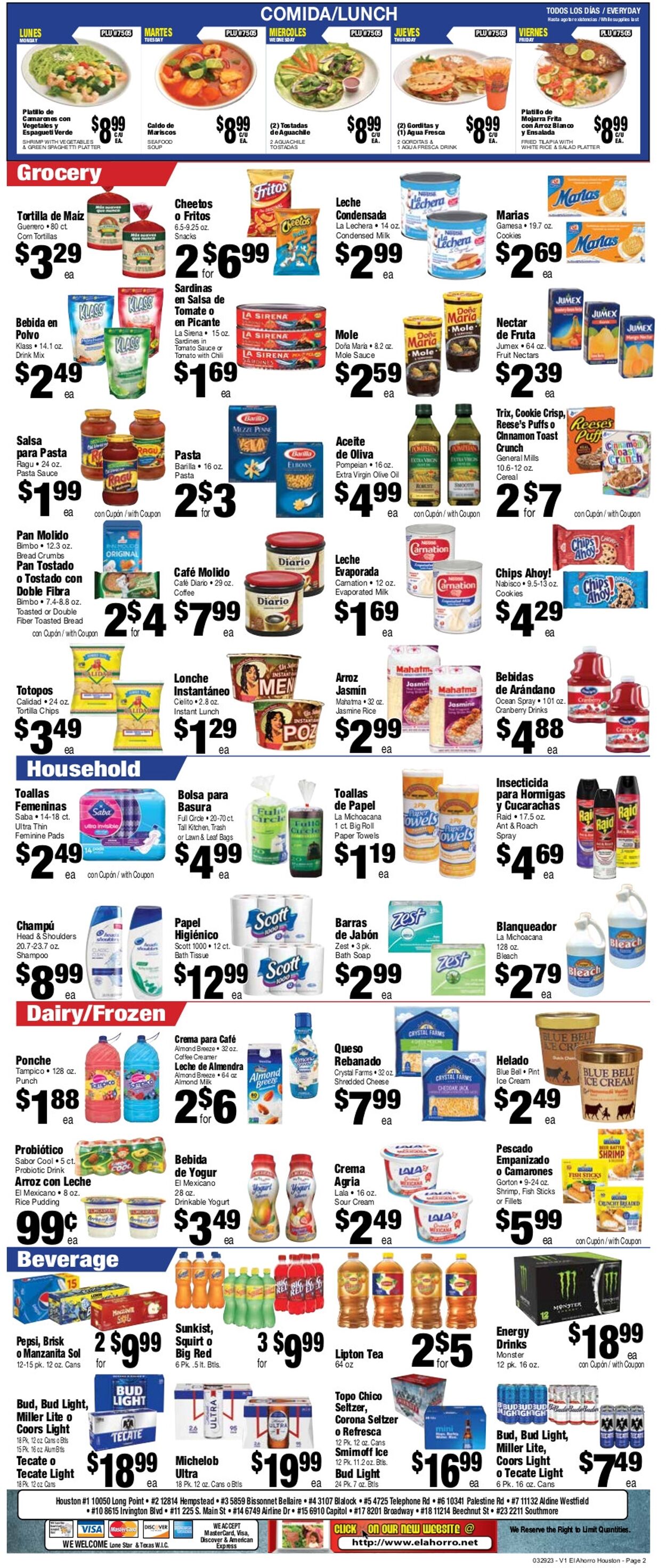 Catalogue El Ahorro Supermarket from 03/29/2023