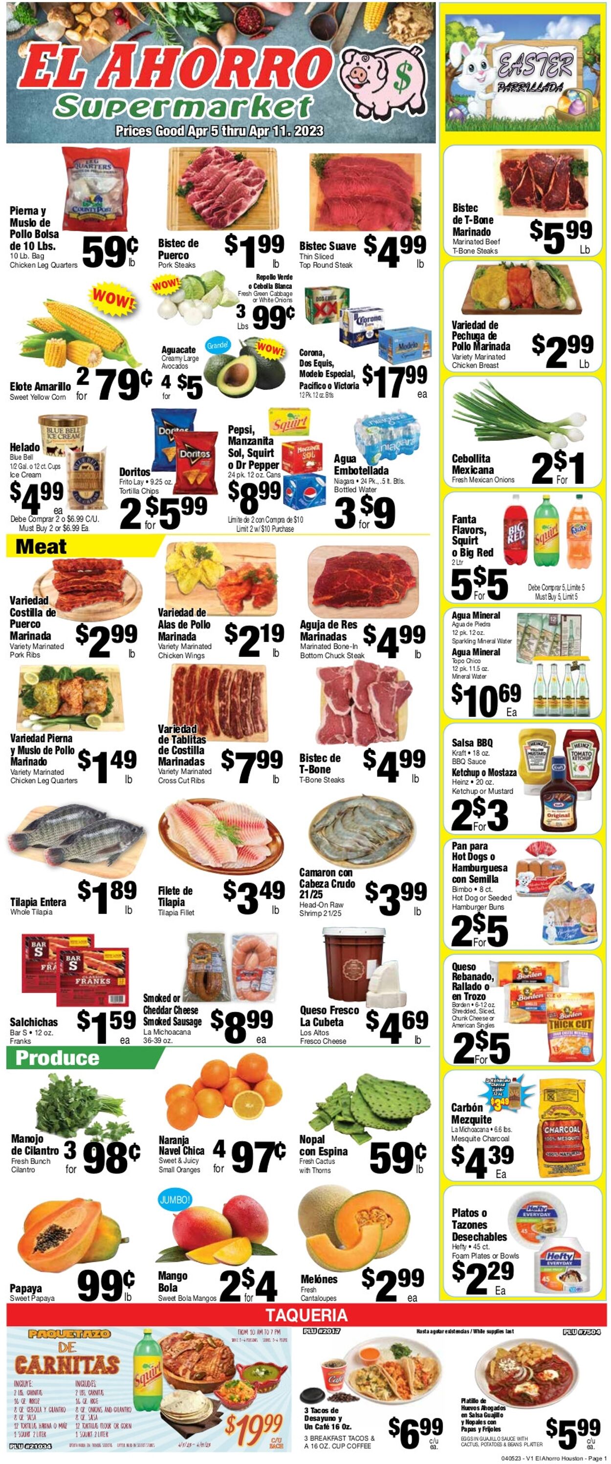 Catalogue El Ahorro Supermarket from 04/05/2023