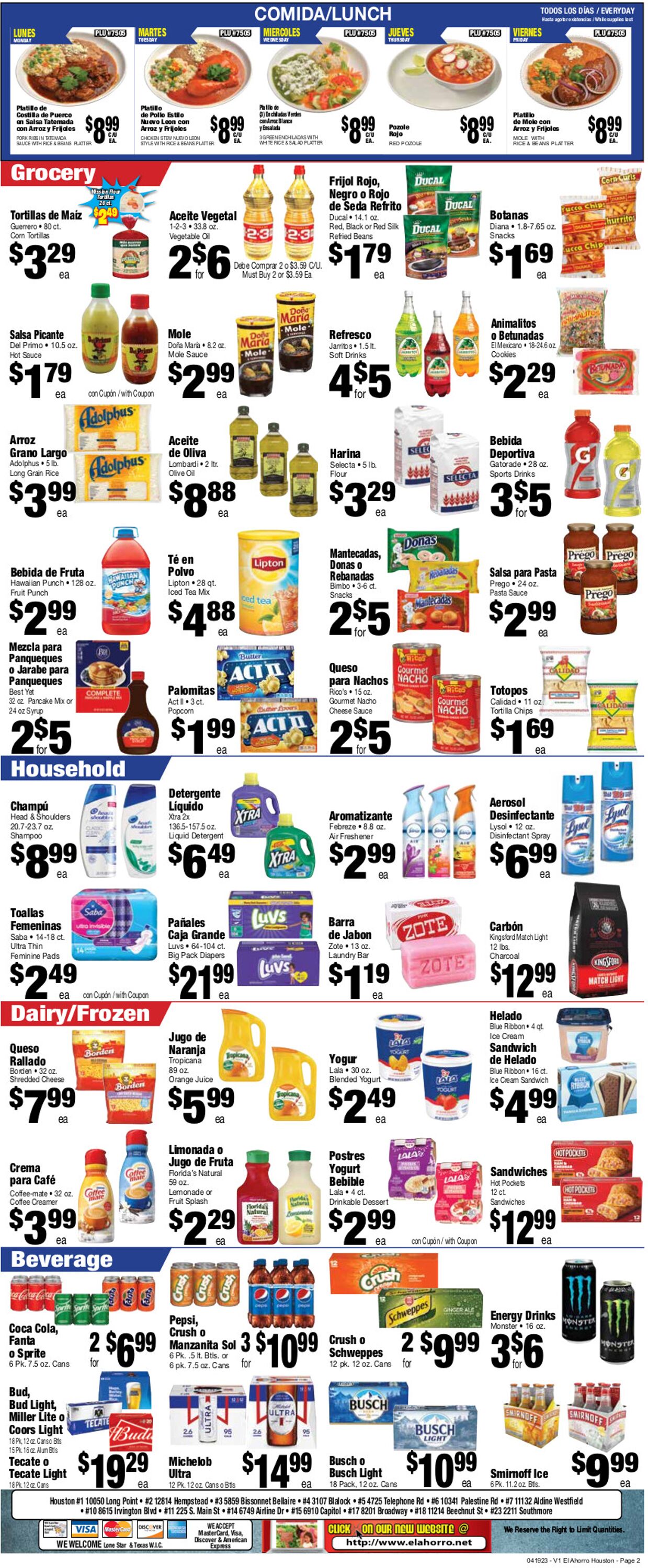 Catalogue El Ahorro Supermarket from 04/19/2023