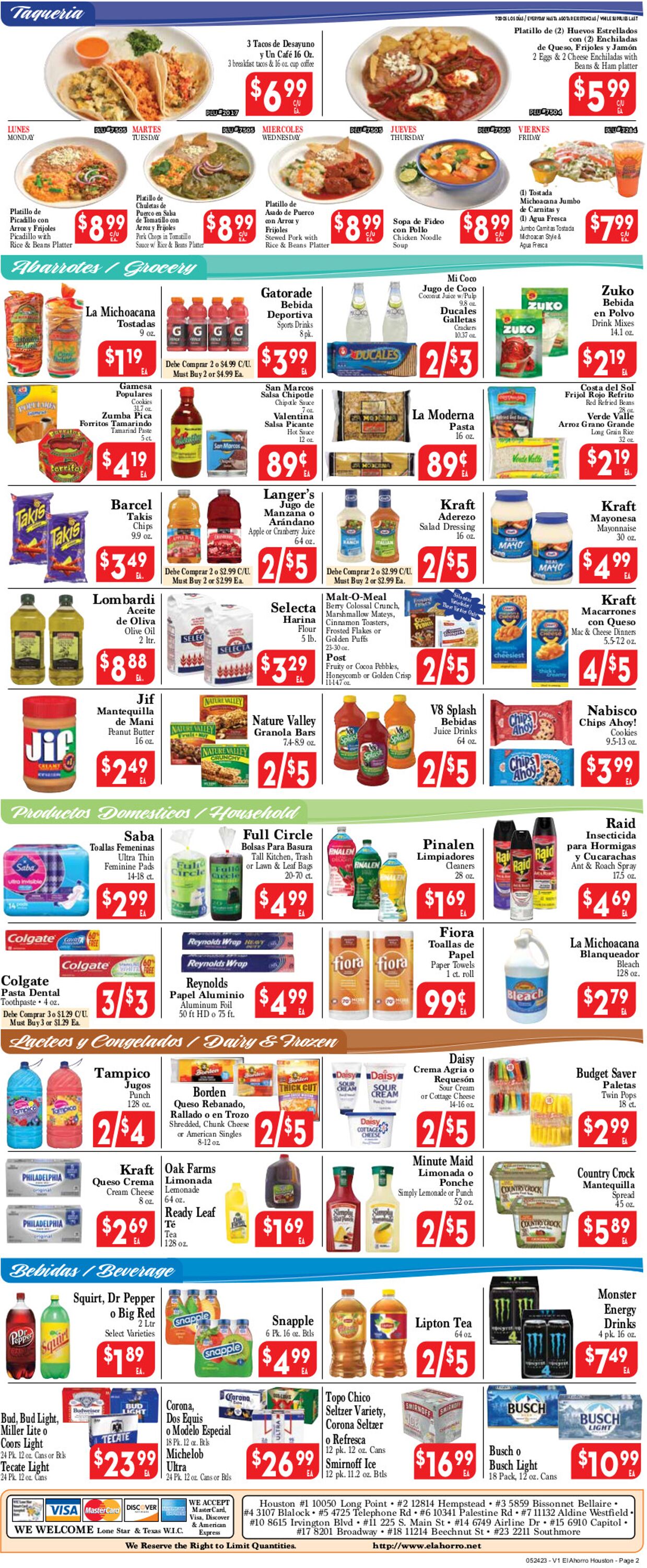 Catalogue El Ahorro Supermarket from 05/24/2023